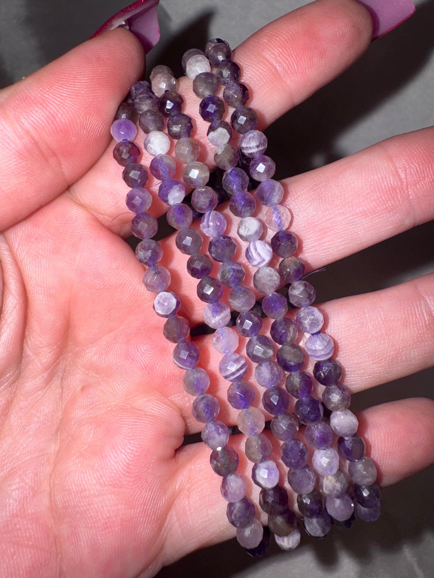 Crystal Faceted Bracelet (4mm)