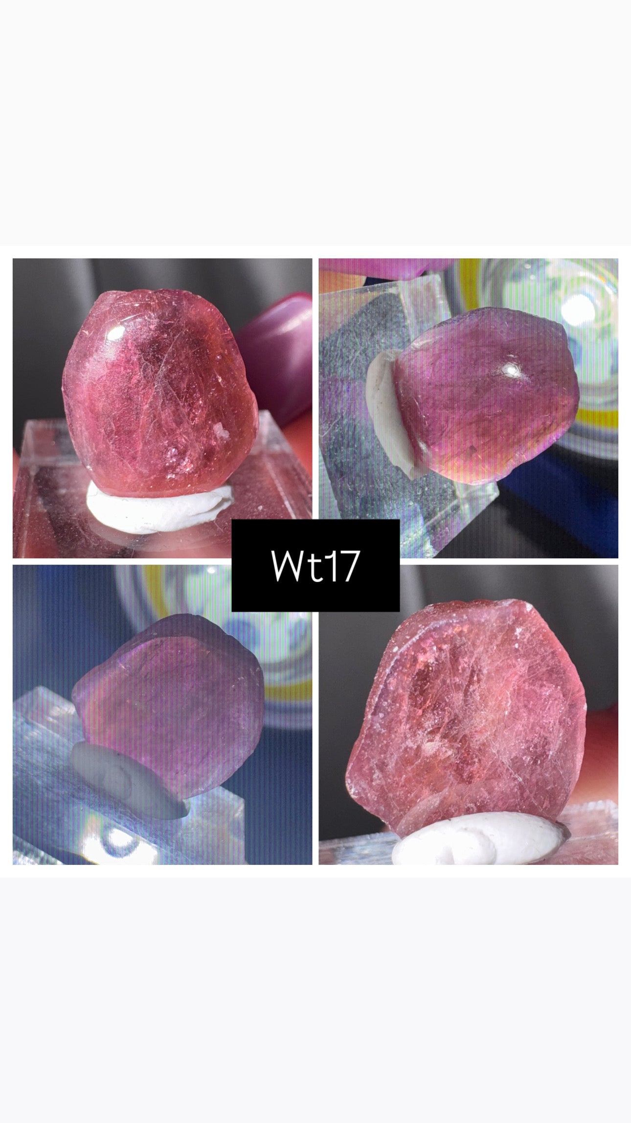 Watermelon Tourmaline Slice