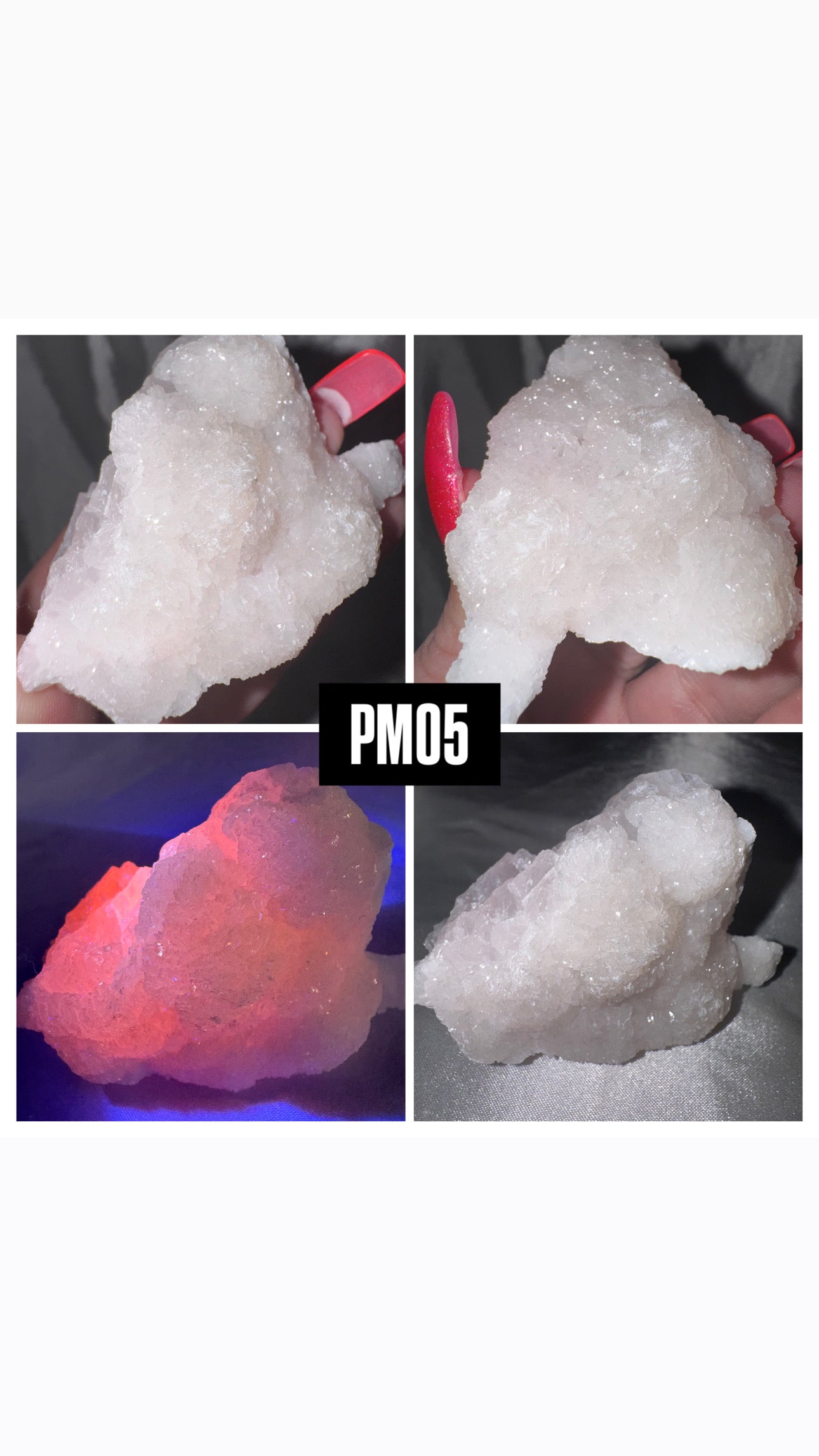 Pink Mangano Calcite Specimen- UV Reactive