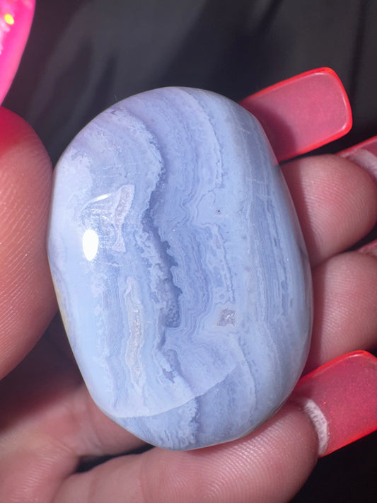 Blue Lace Agate Palmstone (last one!)