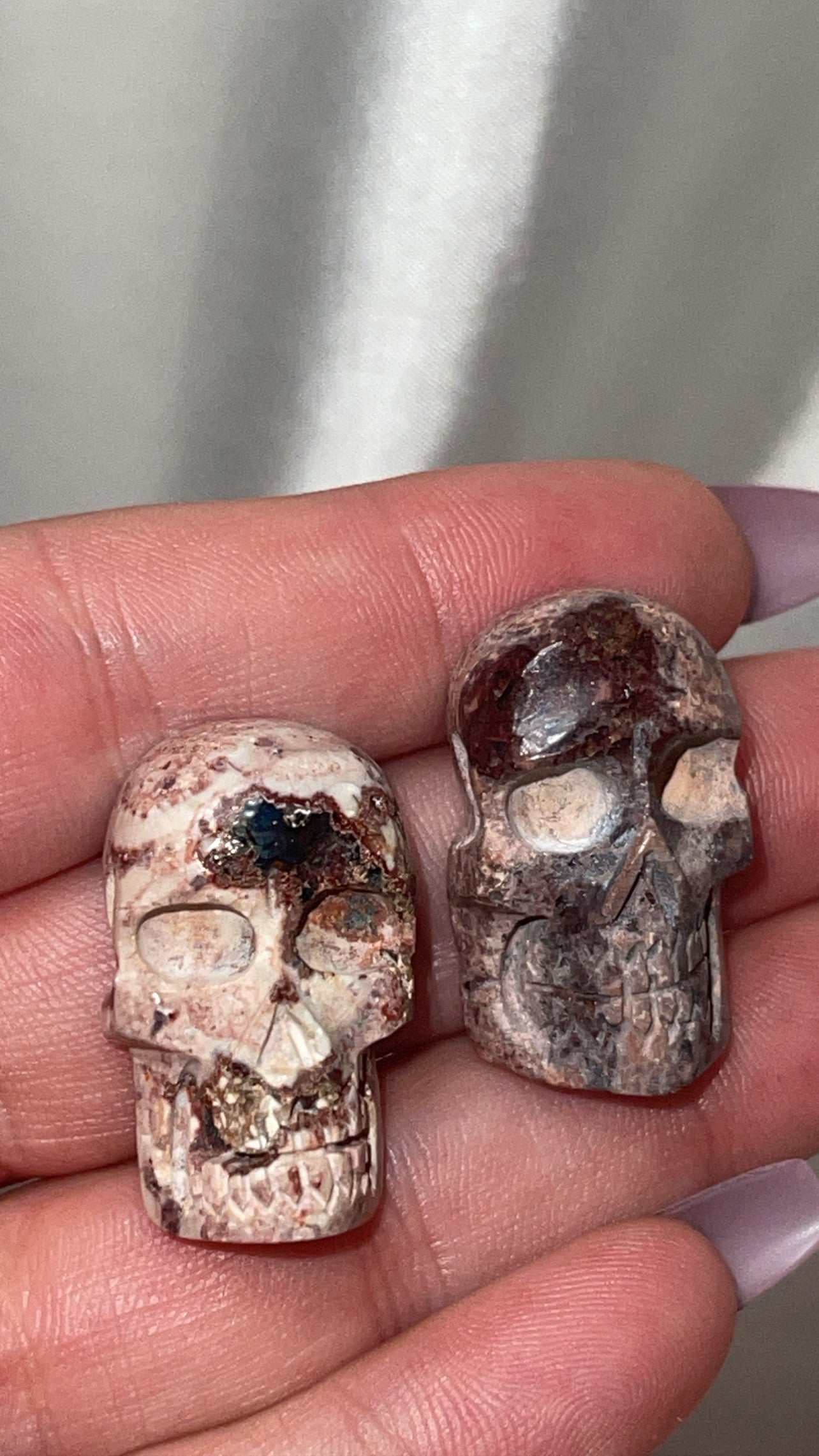 Mexican Fire Opal Skulls (only 2 left!)