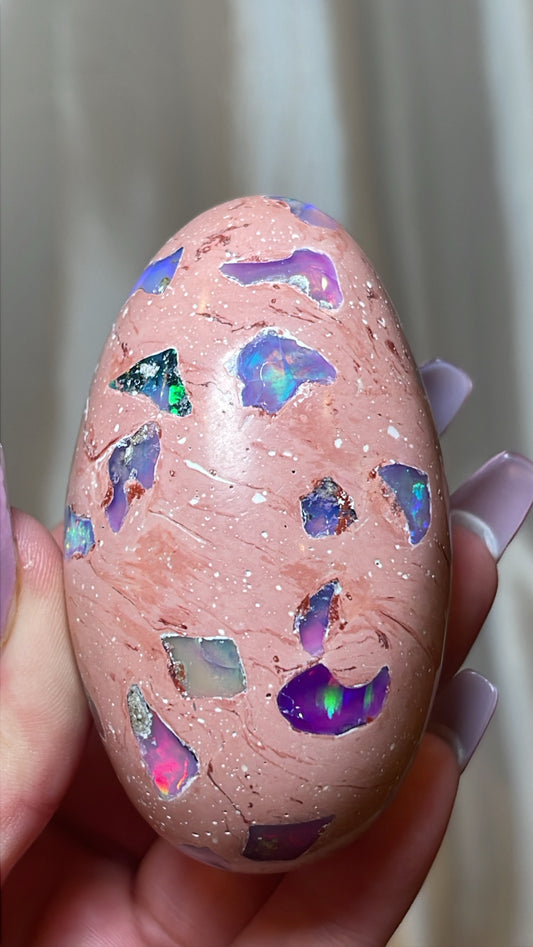 Mexican Fire Opal AAA Egg