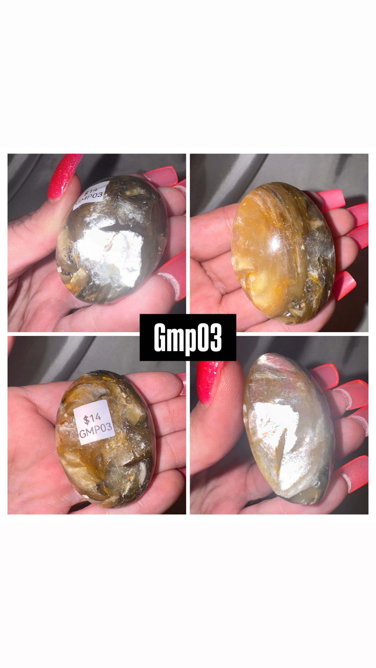 Golden Mica Muscovite Palmstone