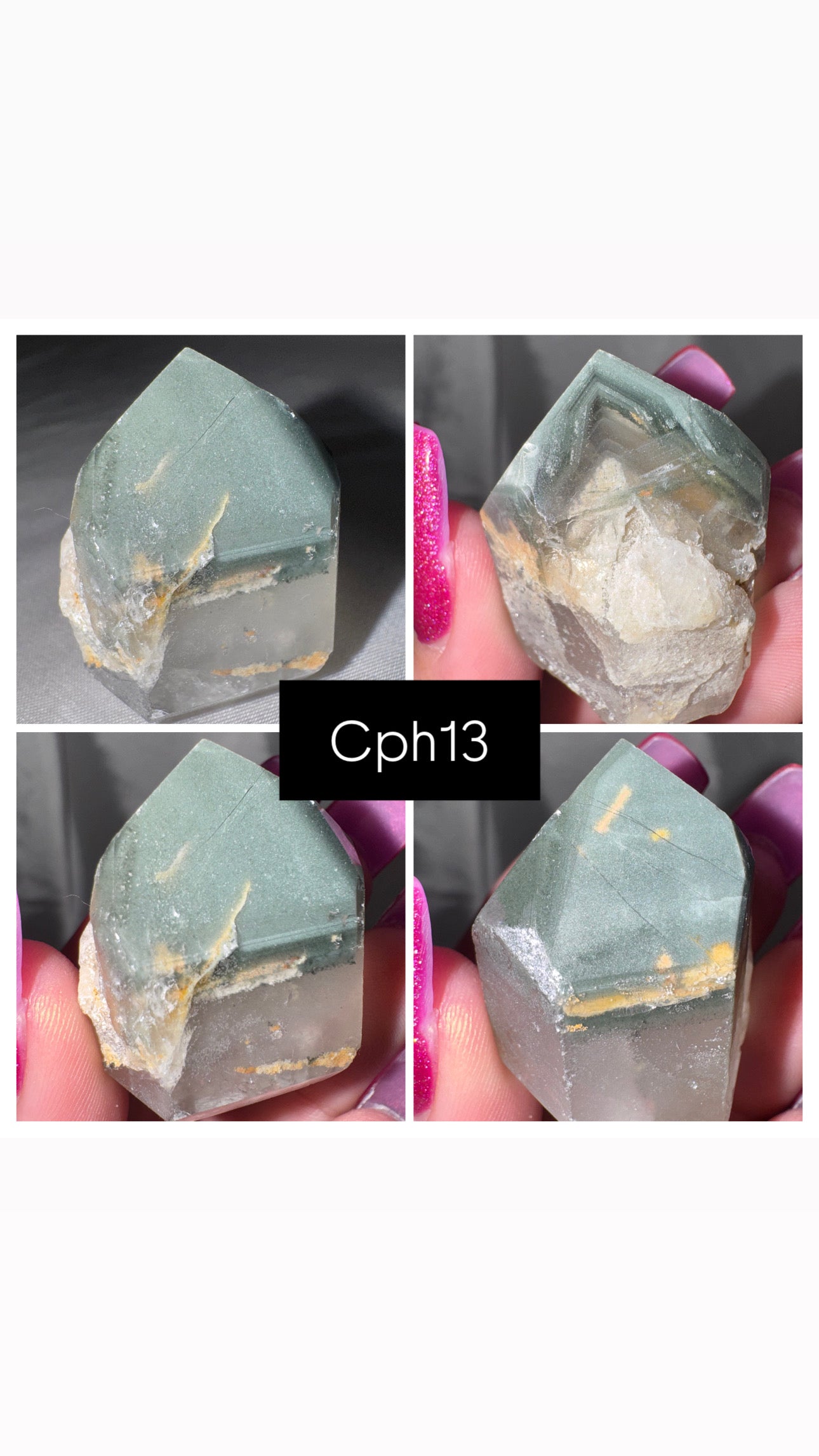 Chlorite Phantom Quartz AAA Raw Tower