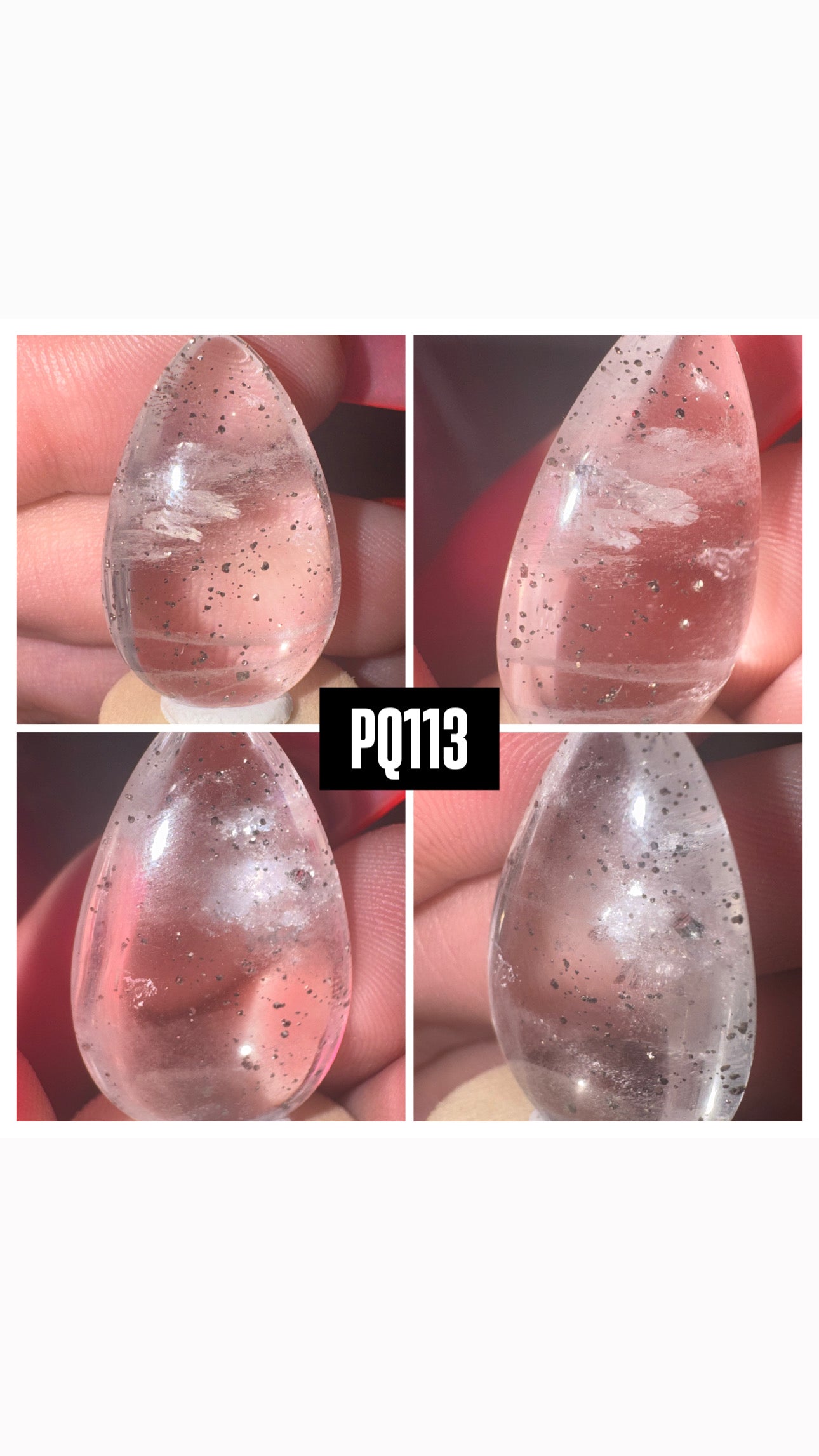 Pyrite Included Quartz Rare