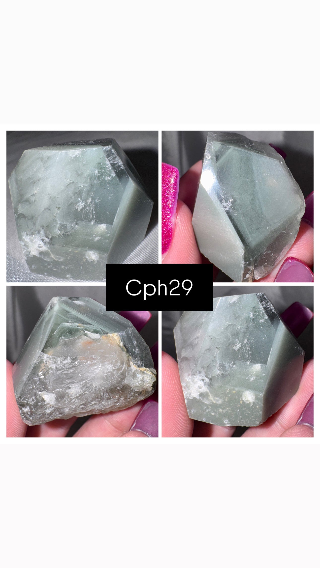 Chlorite Phantom Quartz AAA Raw Tower