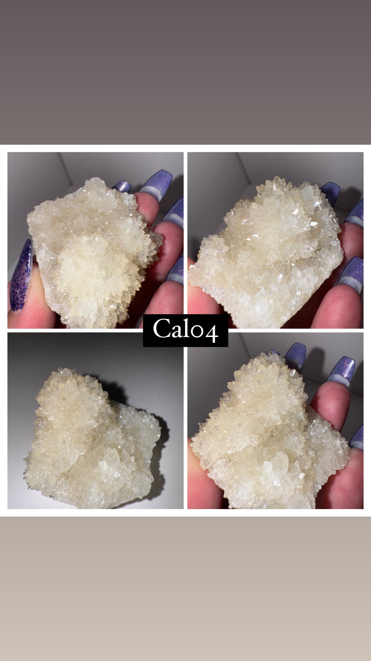 Druzy Calcite specimen