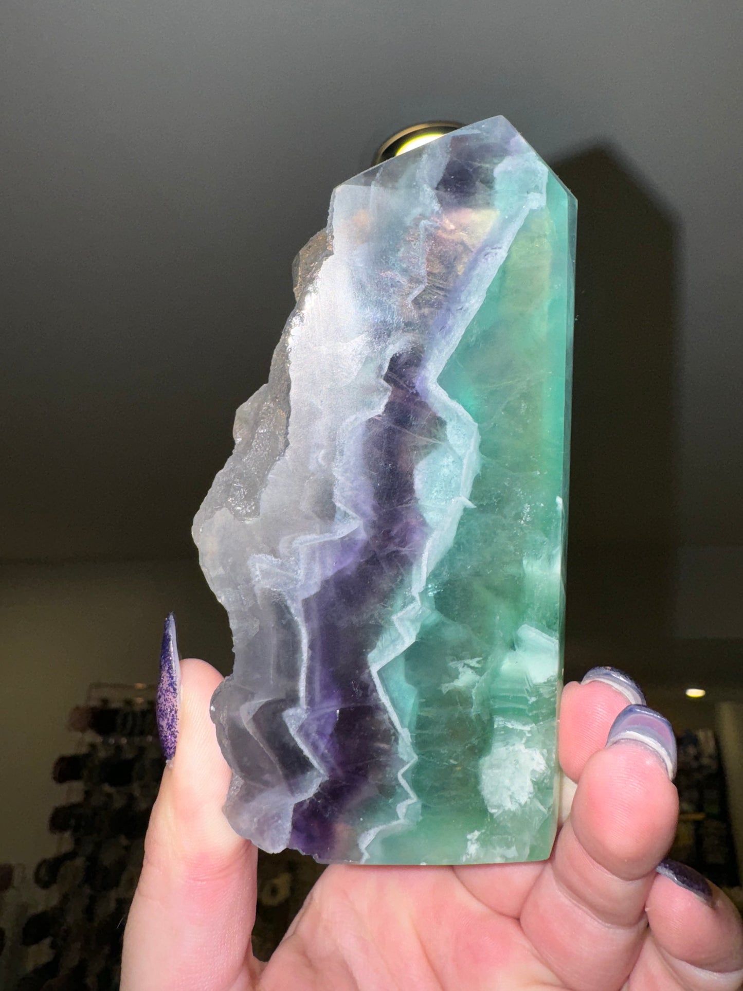 Druzy Fluorite Large Tower