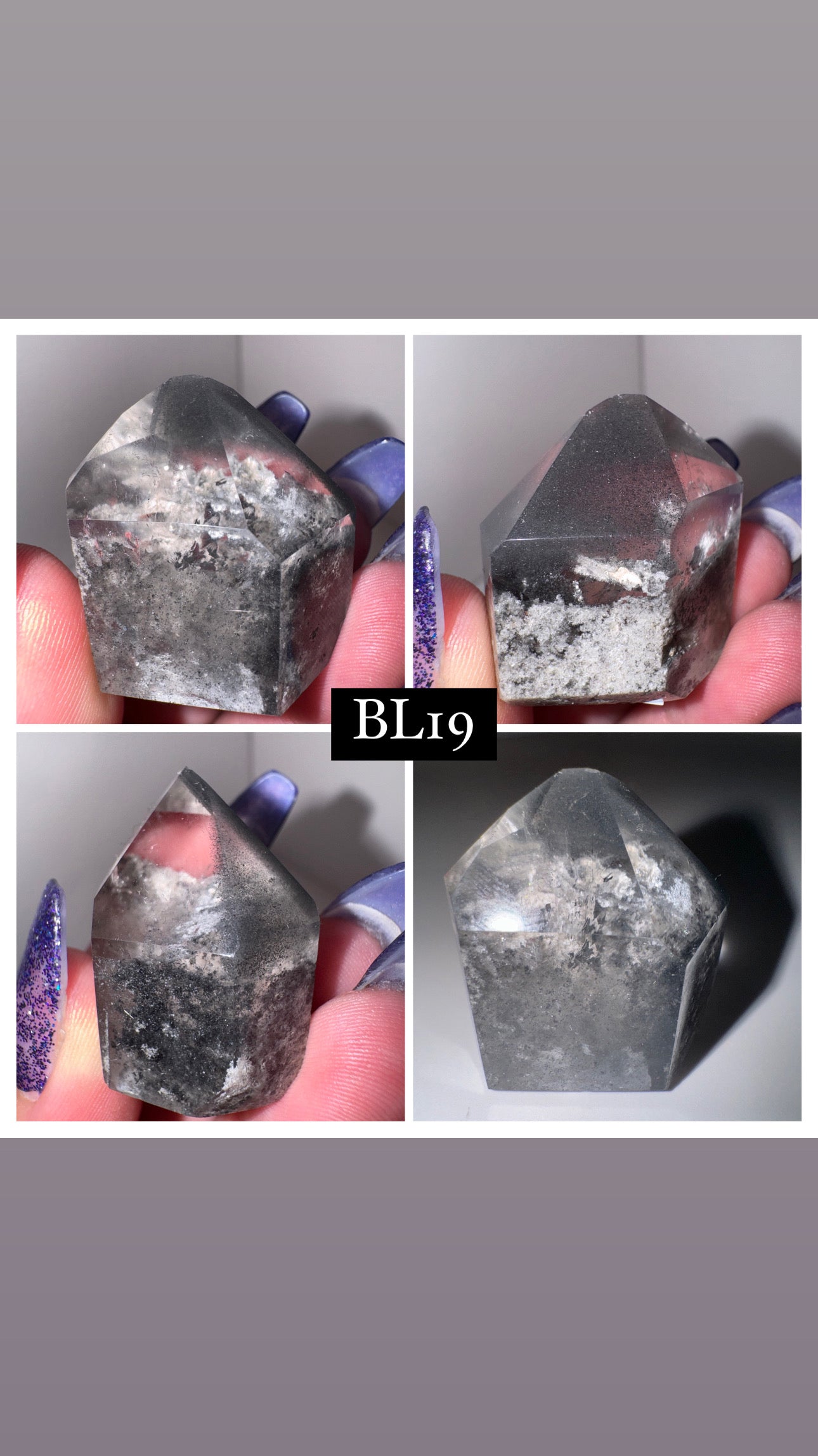 Black Lithium Quartz Tower