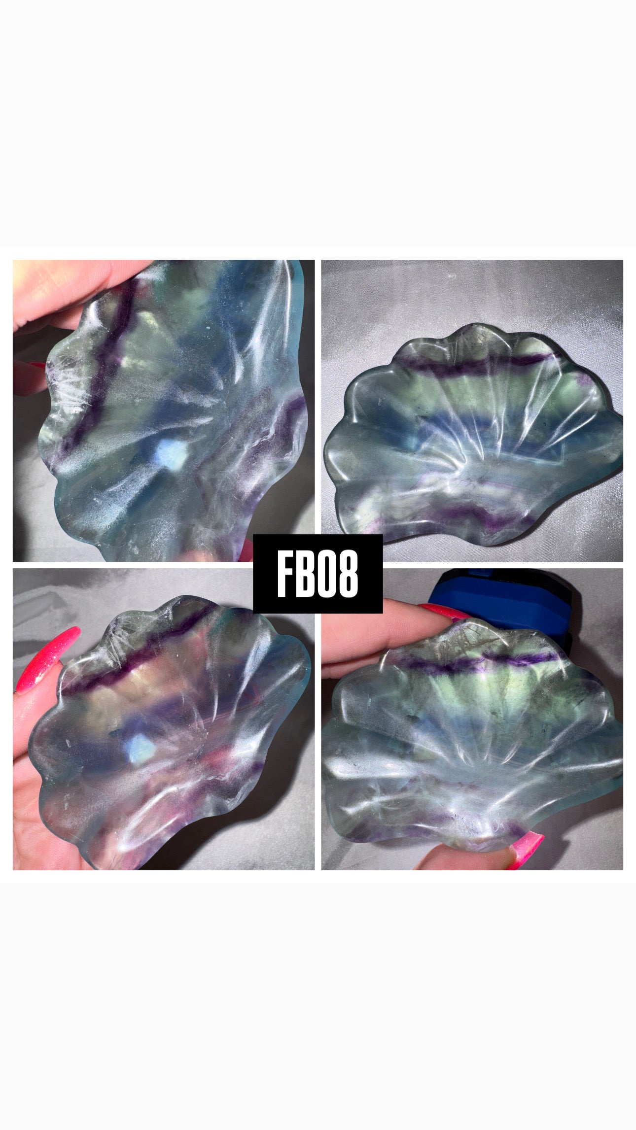 Fluorite Shell Bowl