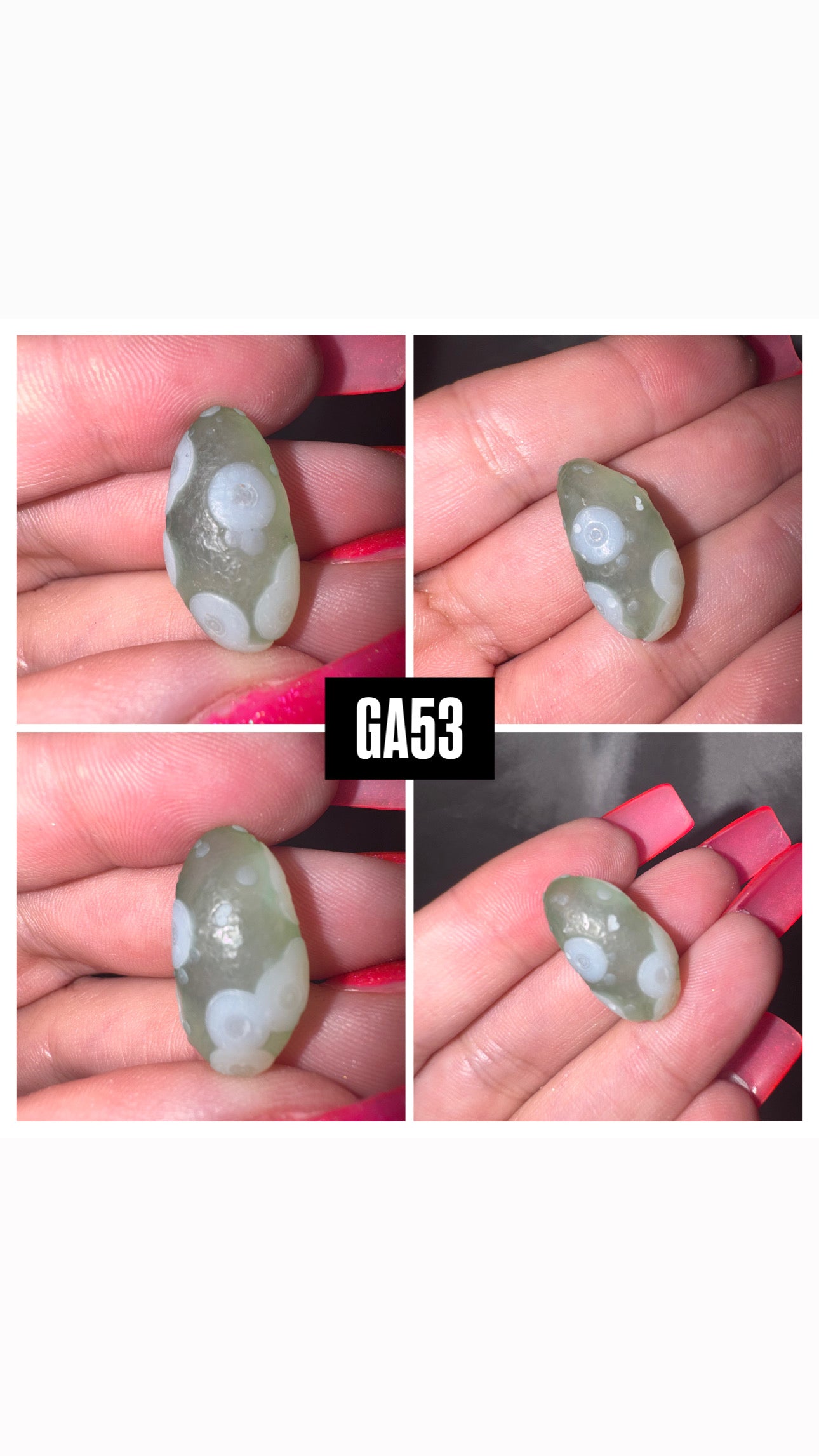 Gobi Desert Agate Green Pebble