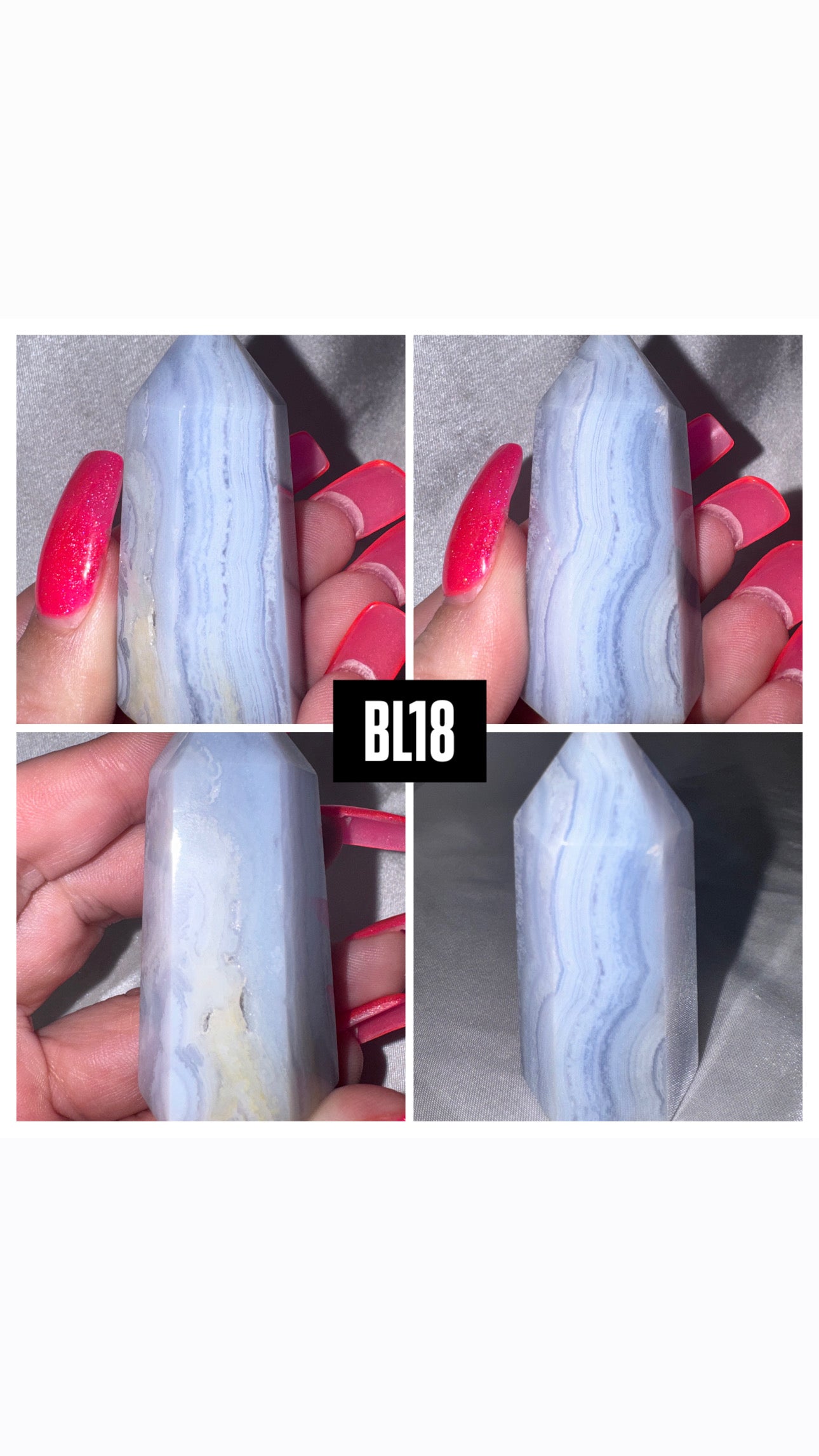 Blue Lace Agate Tower