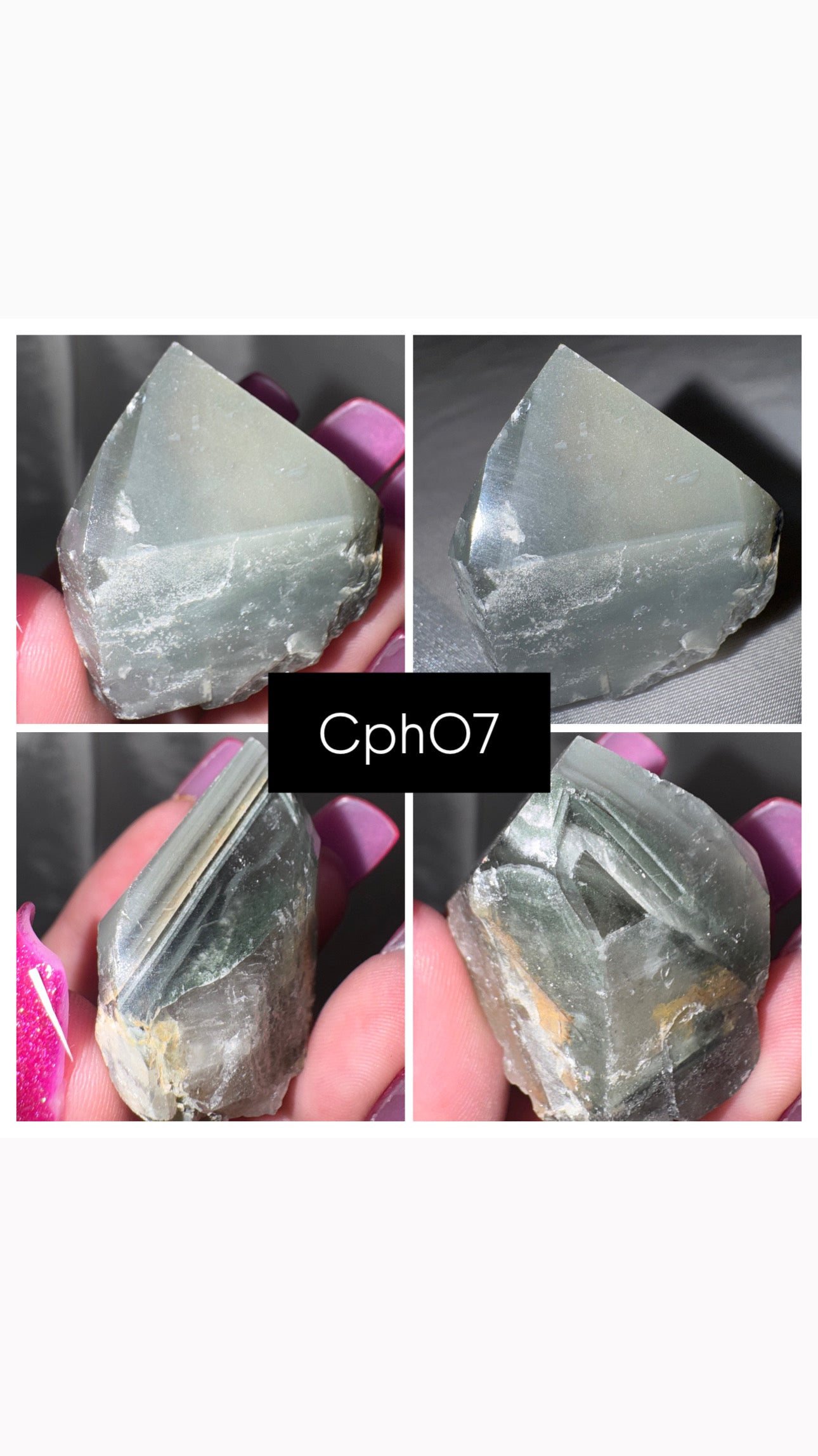 Chlorite Phantom Quartz AAA Raw Tower