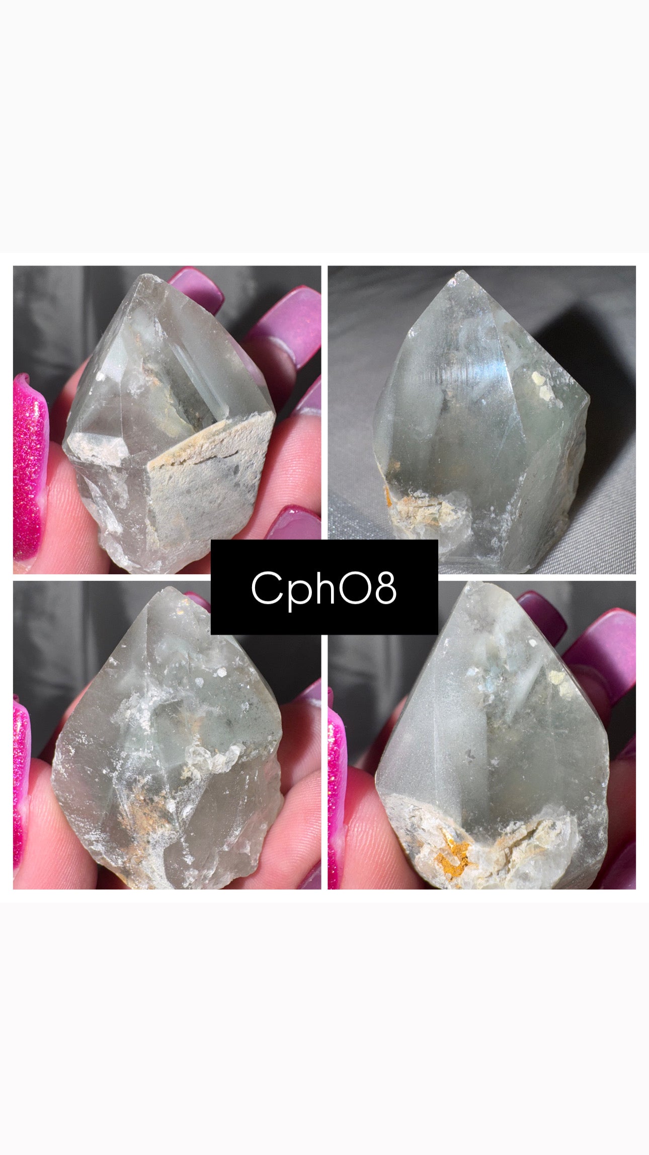 Chlorite Phantom Quartz AAA Raw Tower