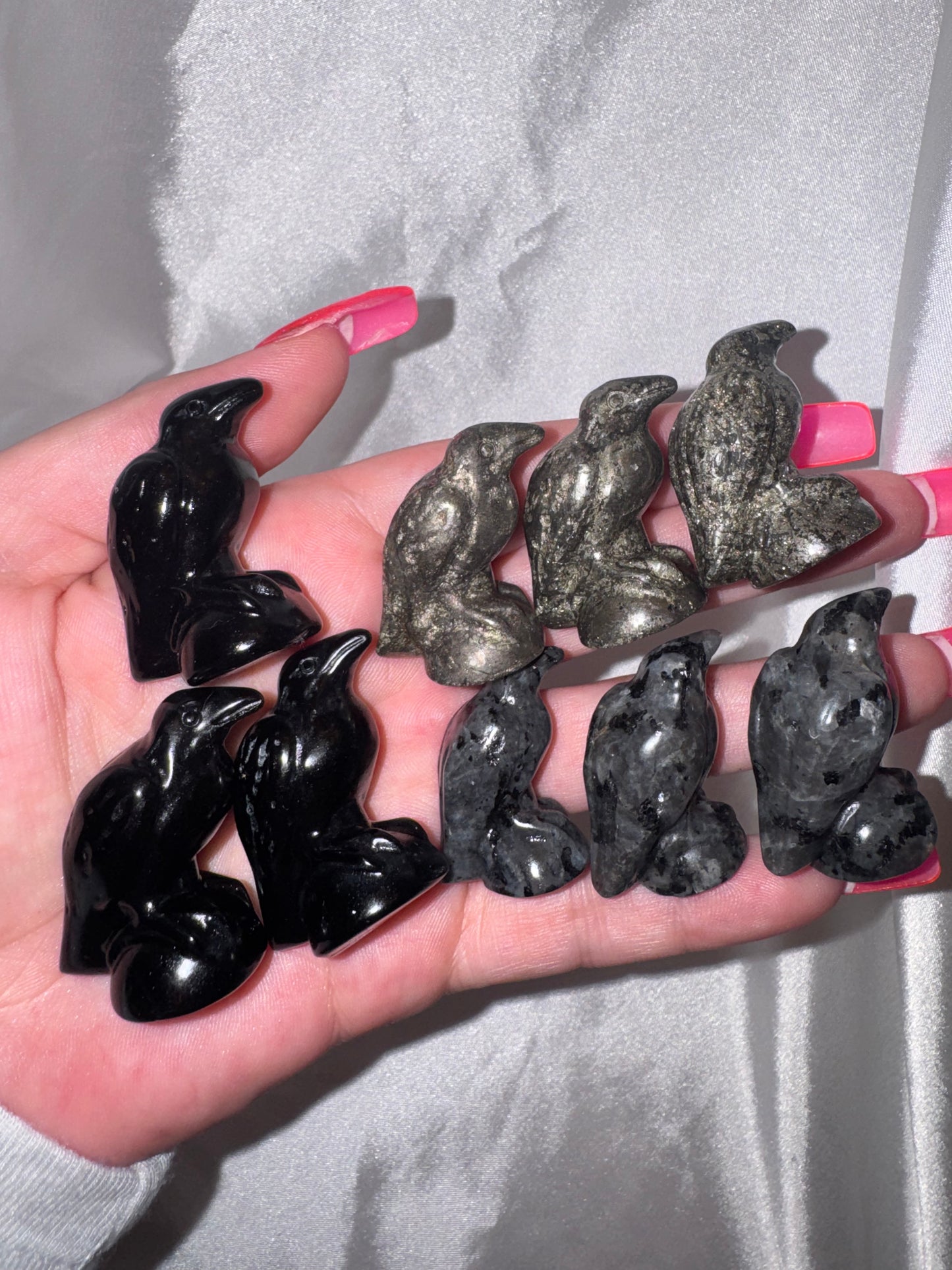Raven/Crow Crystal Carving