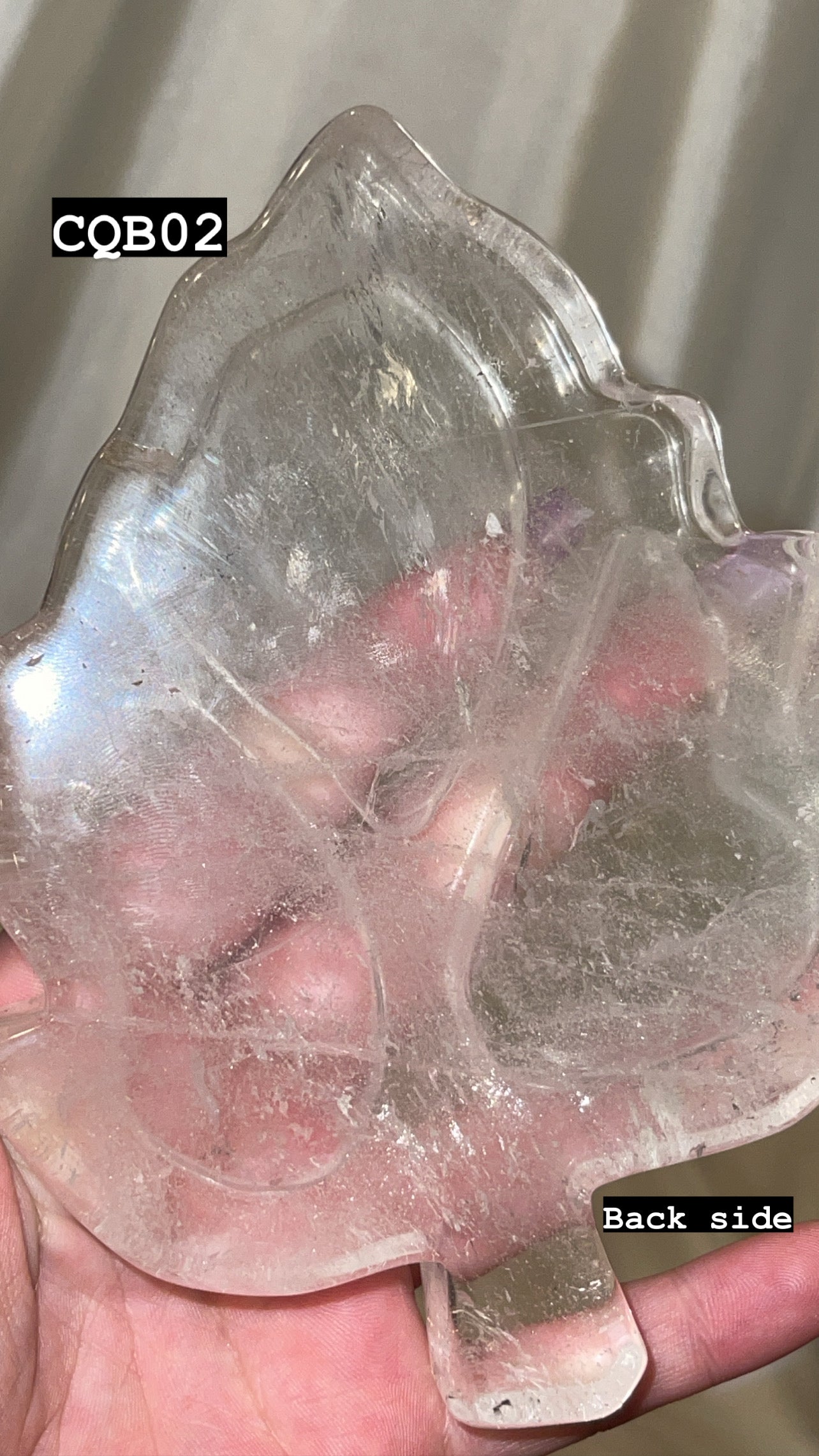 Clear Quartz AAA Leaf Bowl