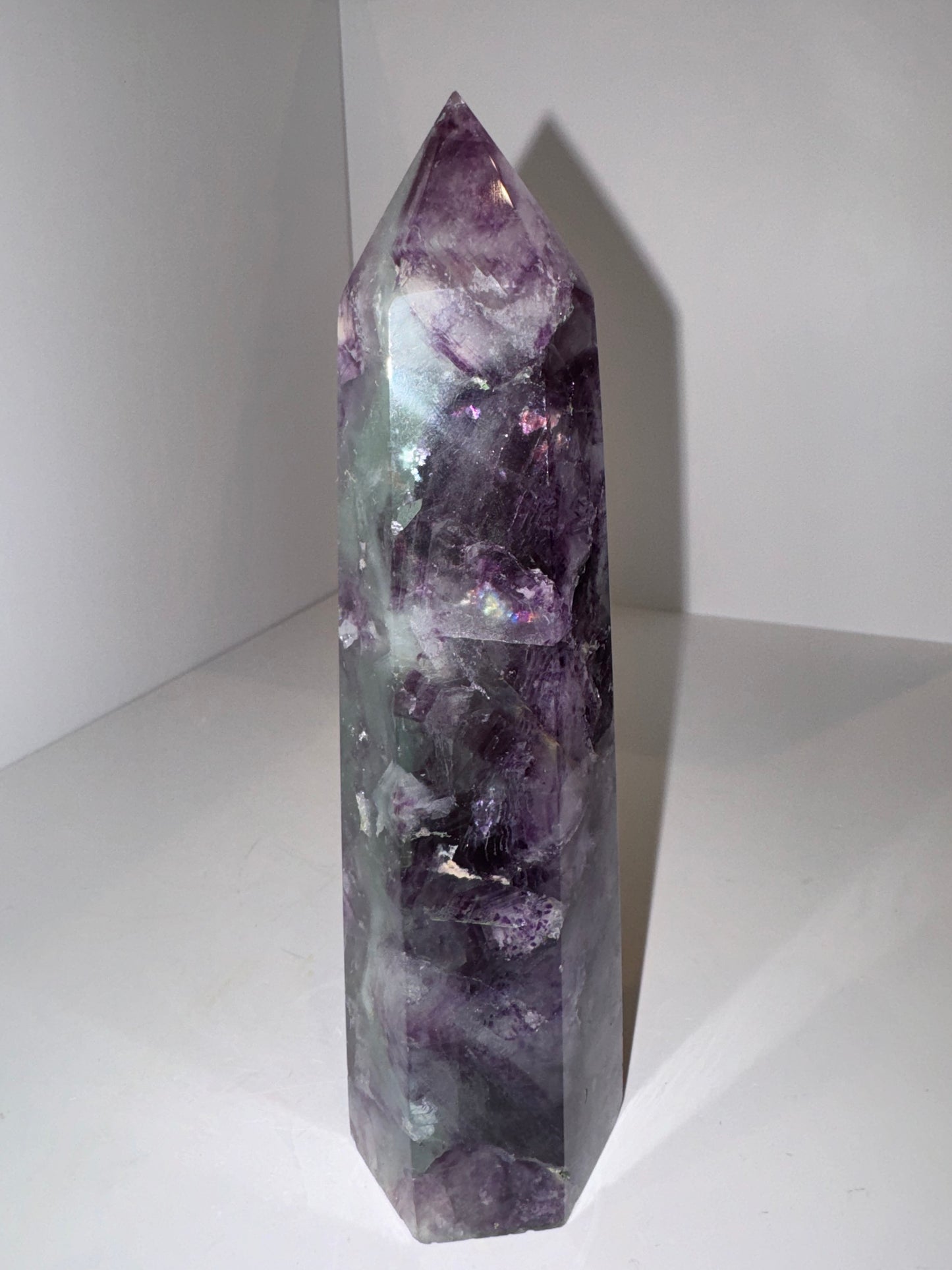 Snow Fluorite Large Tower