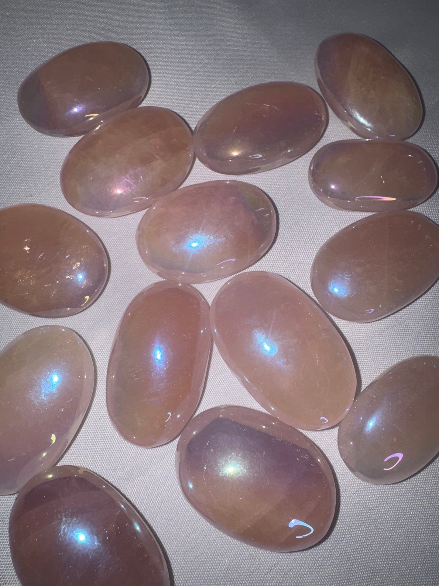 Aura Rose Quartz Palmstone