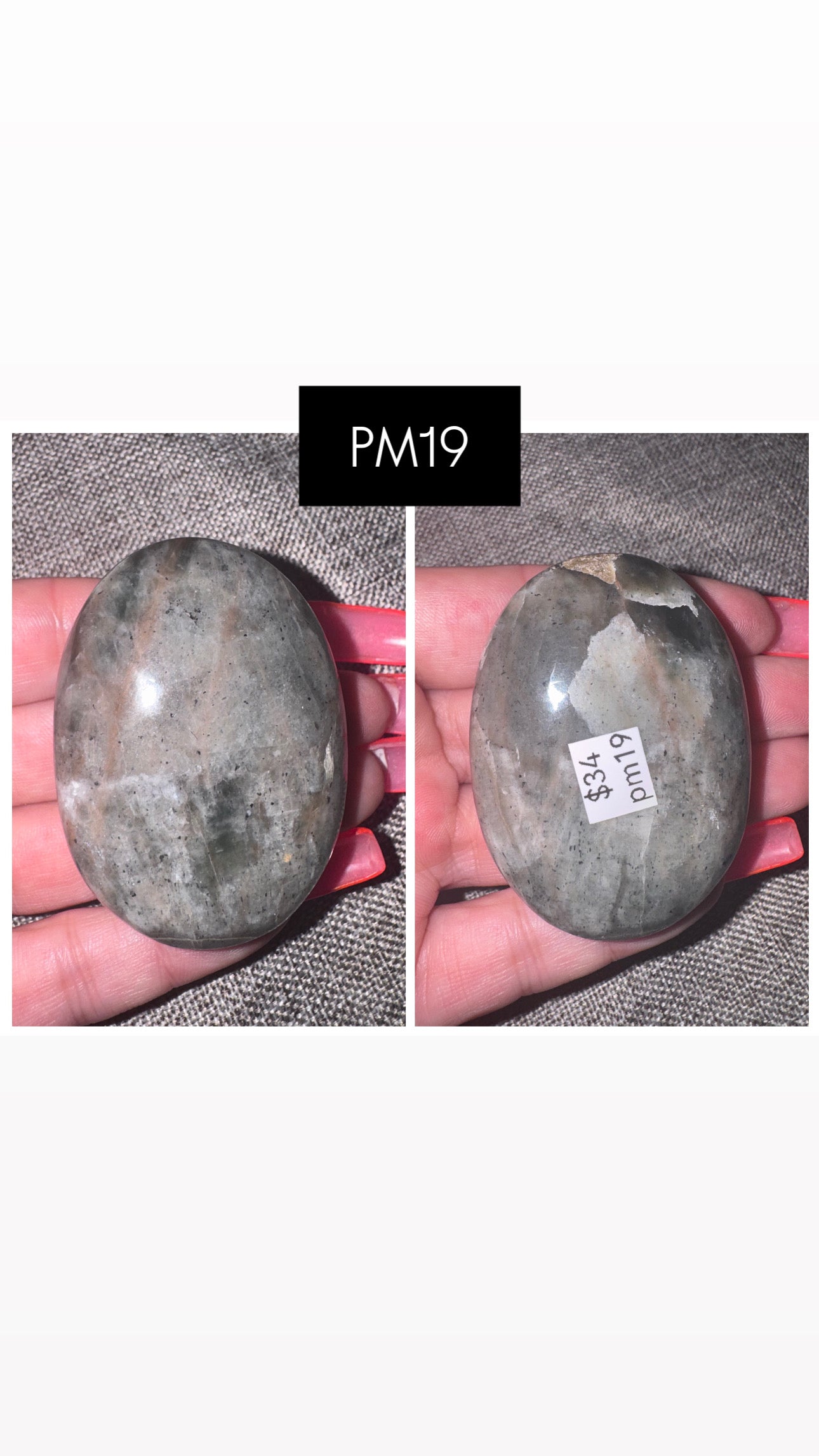 Polarity Moonstone Palmstone
