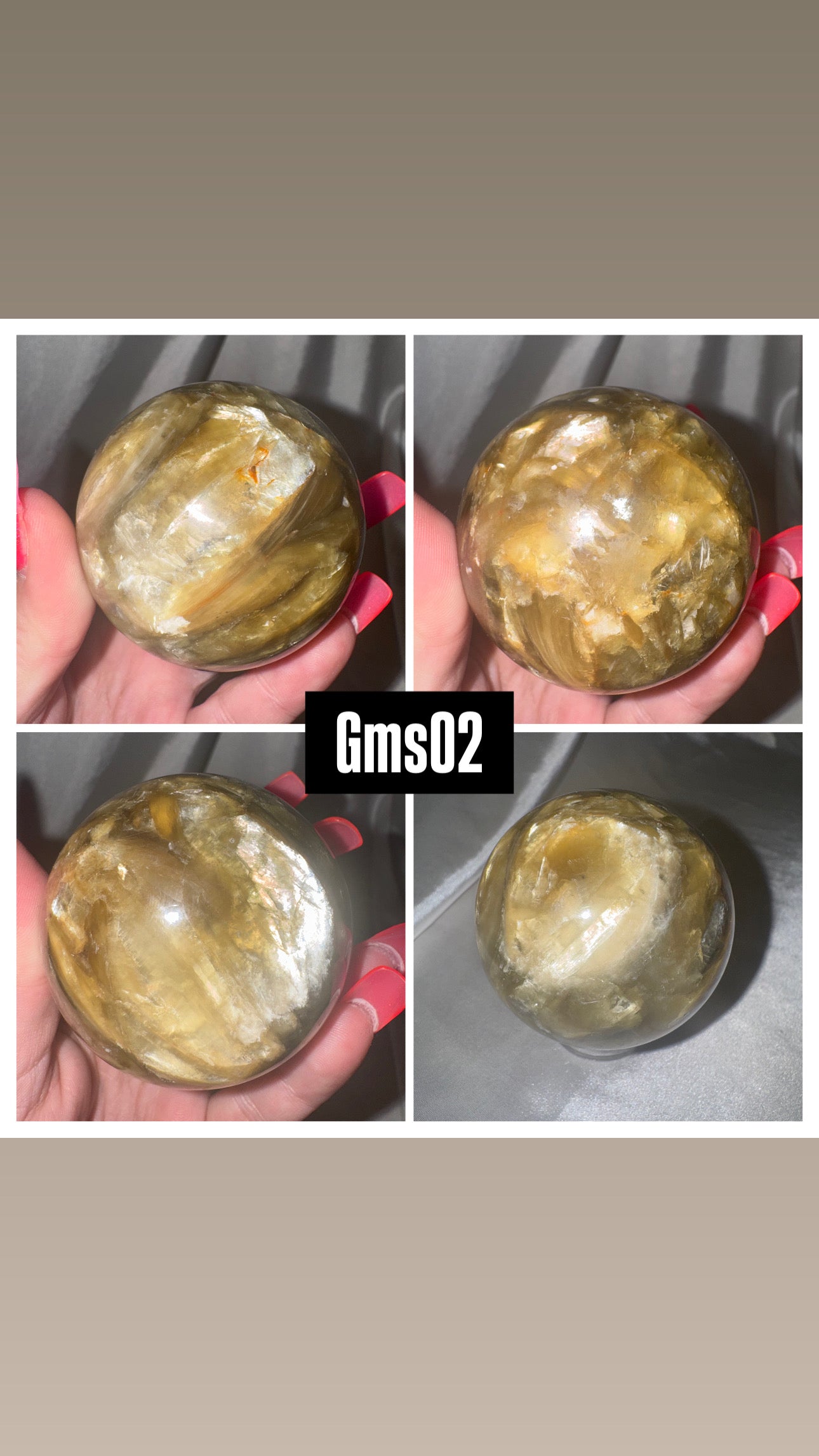 Golden Mica Muscovite XL Sphere