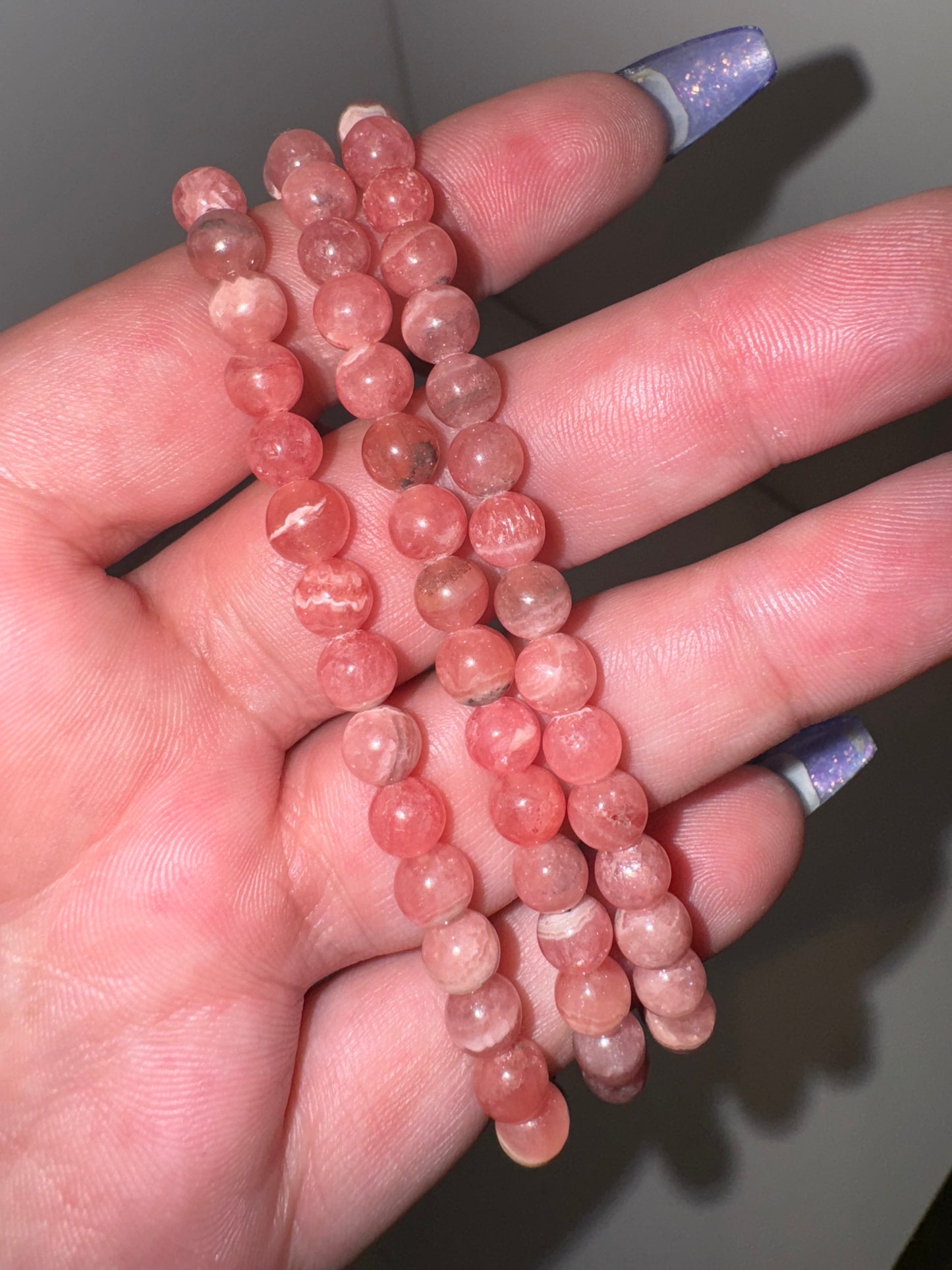 Rhodochrosite AAA 6mm Bracelet