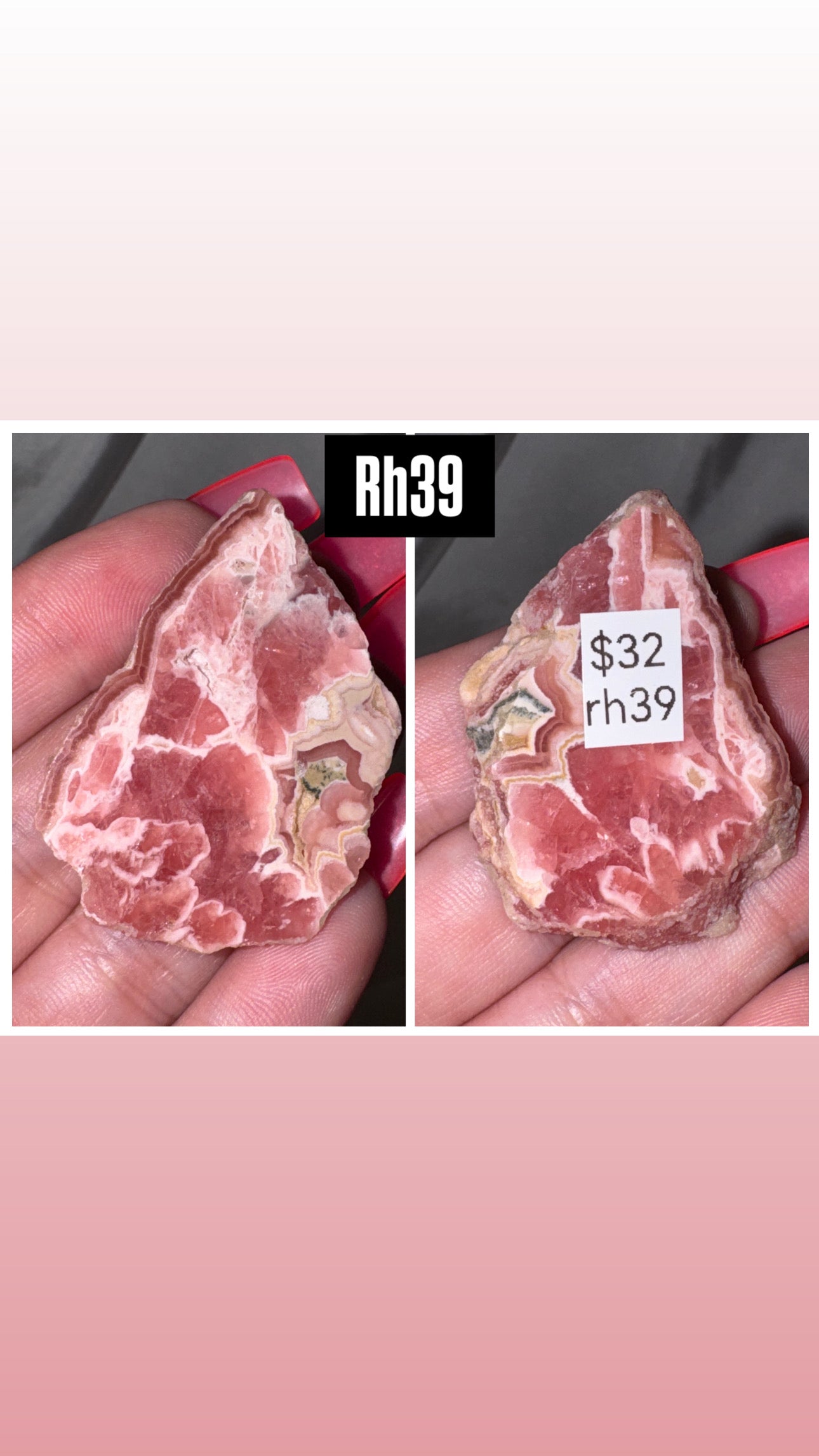 Rhodochrosite AAA Slab