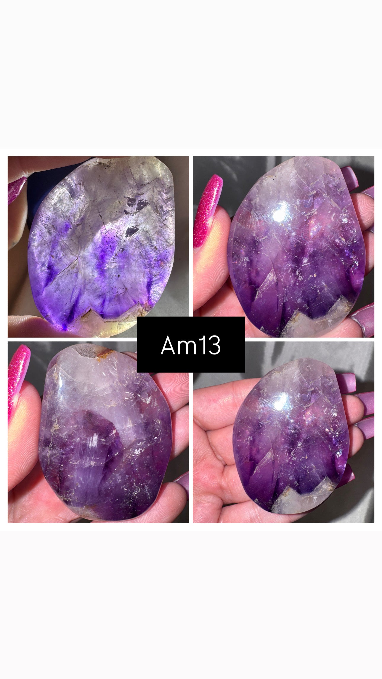 Phantom Amethyst AA Palmstone