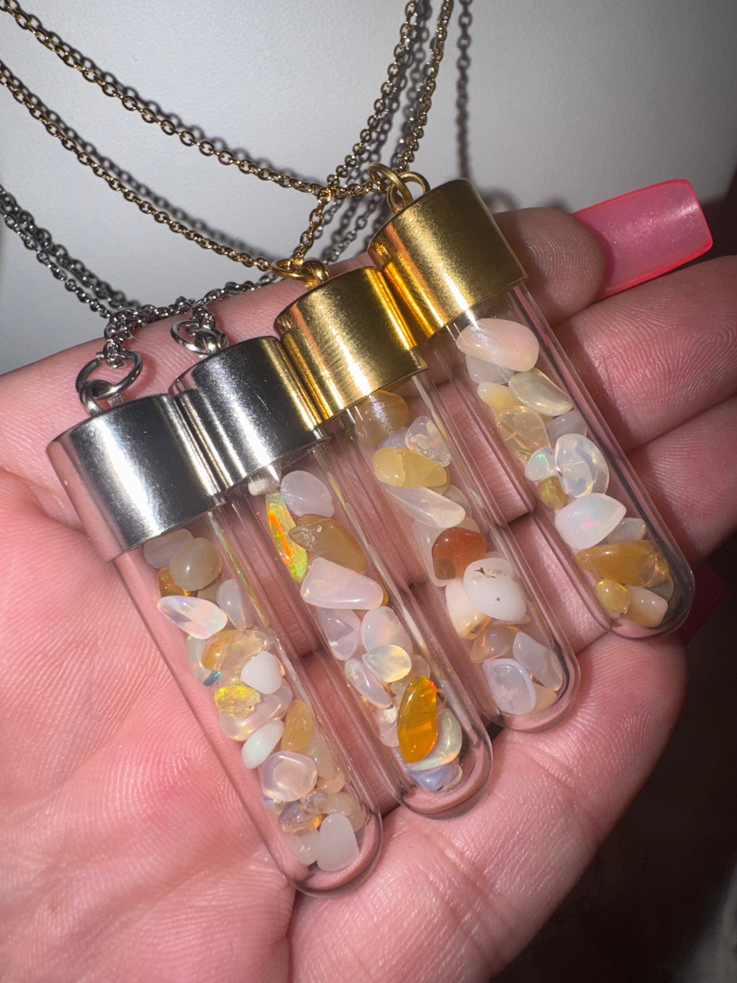 Welo Opal Bottle Pendant