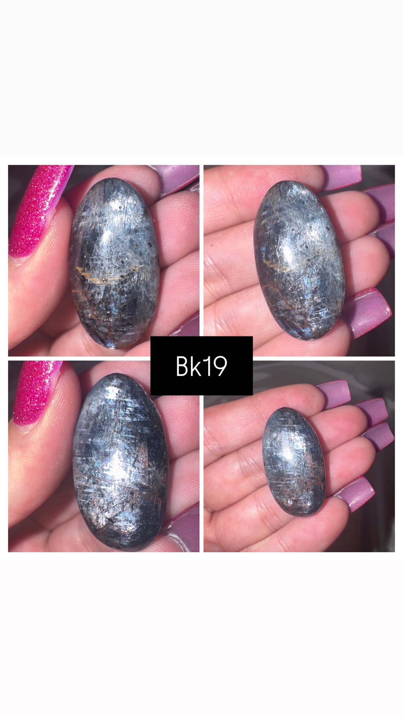 Blue Kyanite AA Palmstone