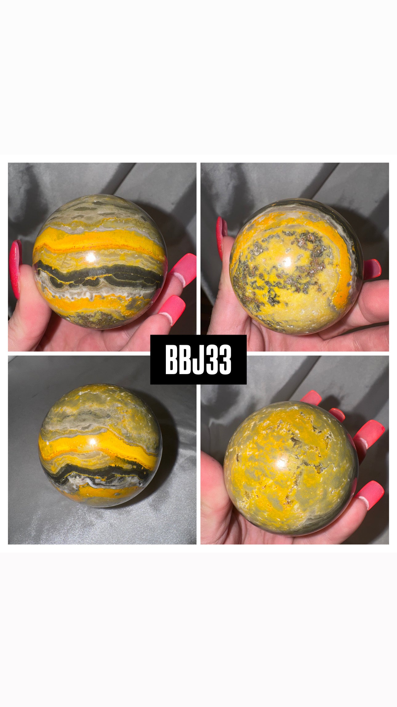 Bumblebee Jasper AAA Large Sphere