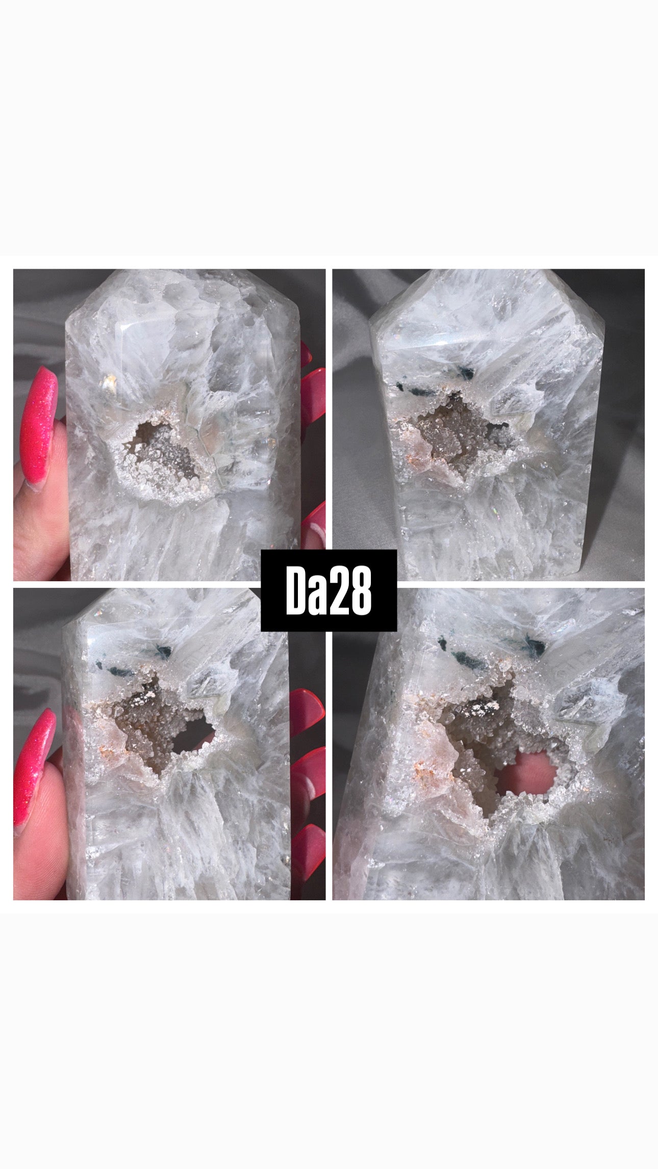 Druzy Agate Tower