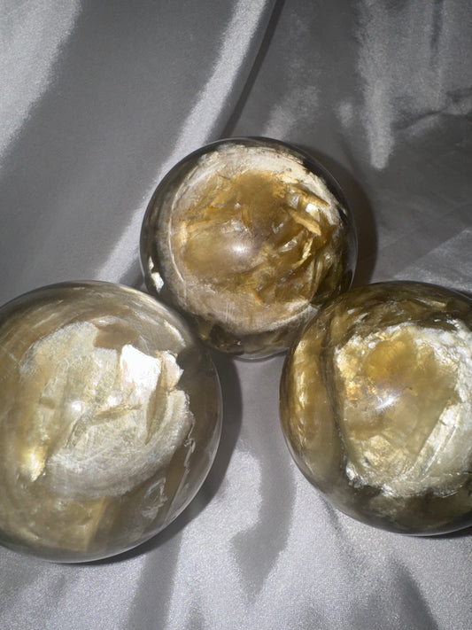 Golden Mica Muscovite XL Sphere