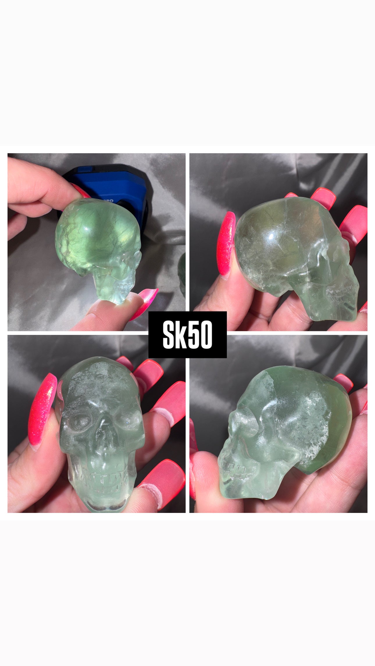 Fluorite AA Skull
