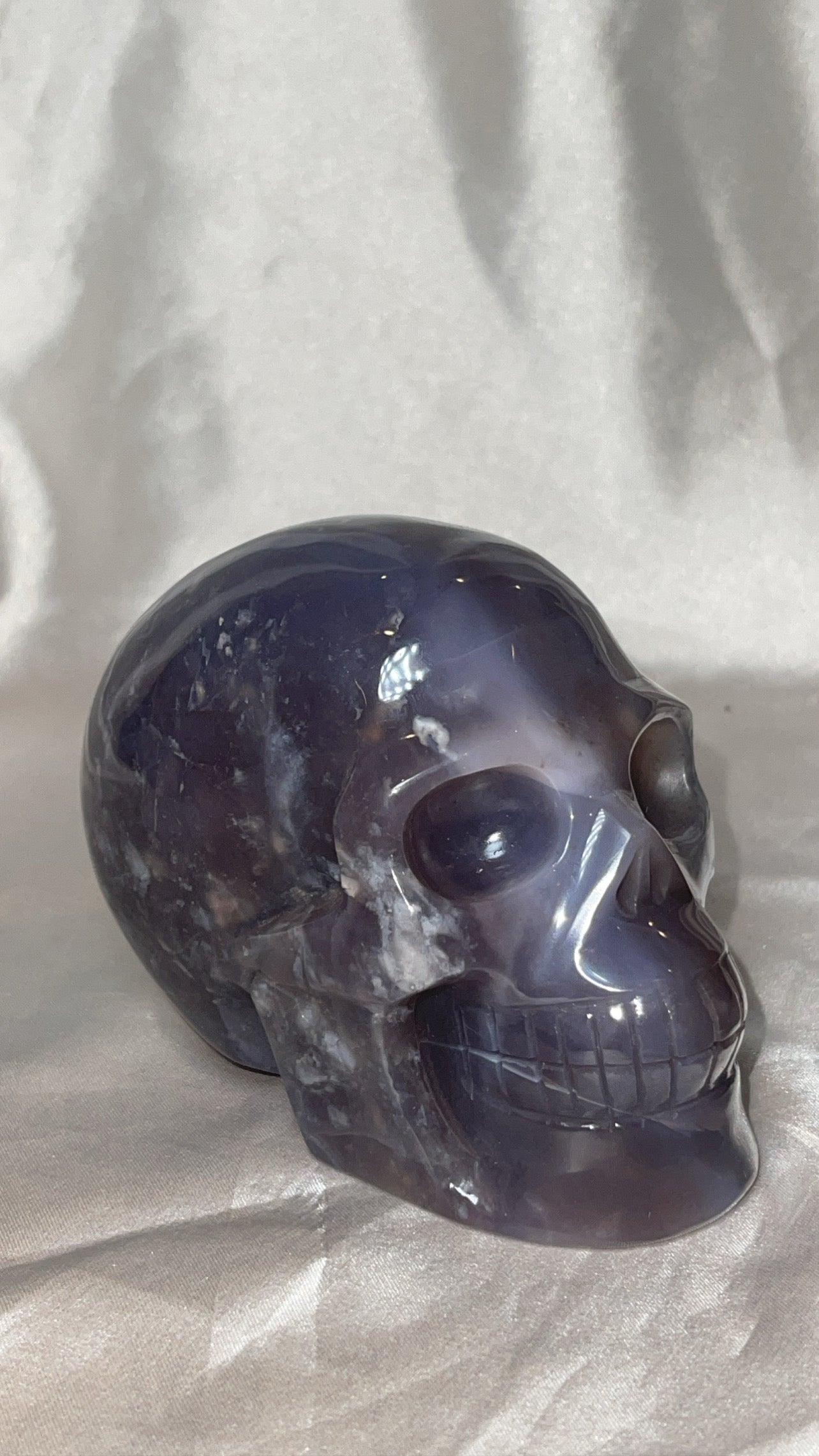 Purple Chalcedony AAA Large Skull