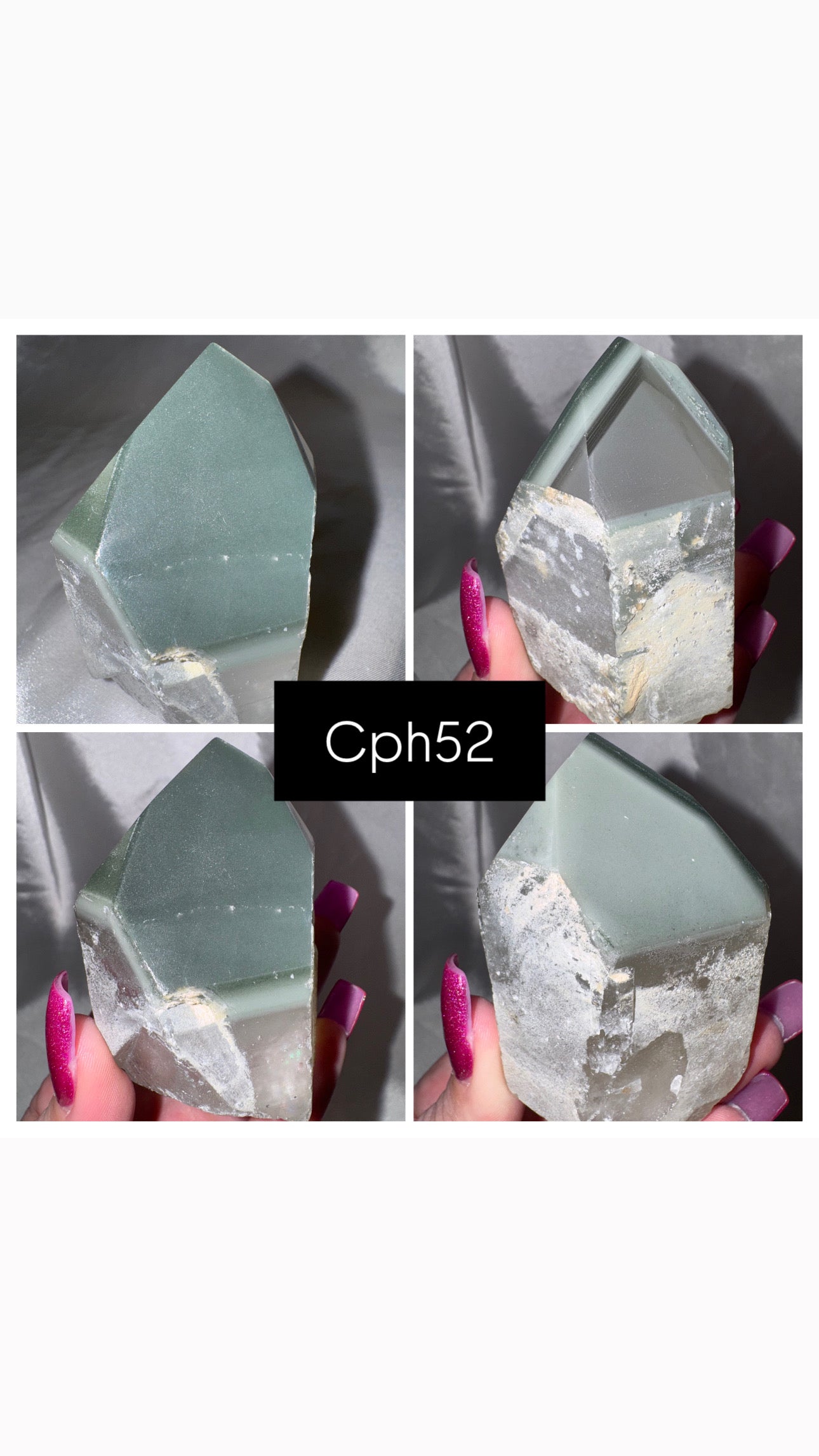 Chlorite Phantom Quartz AAA Raw Tower
