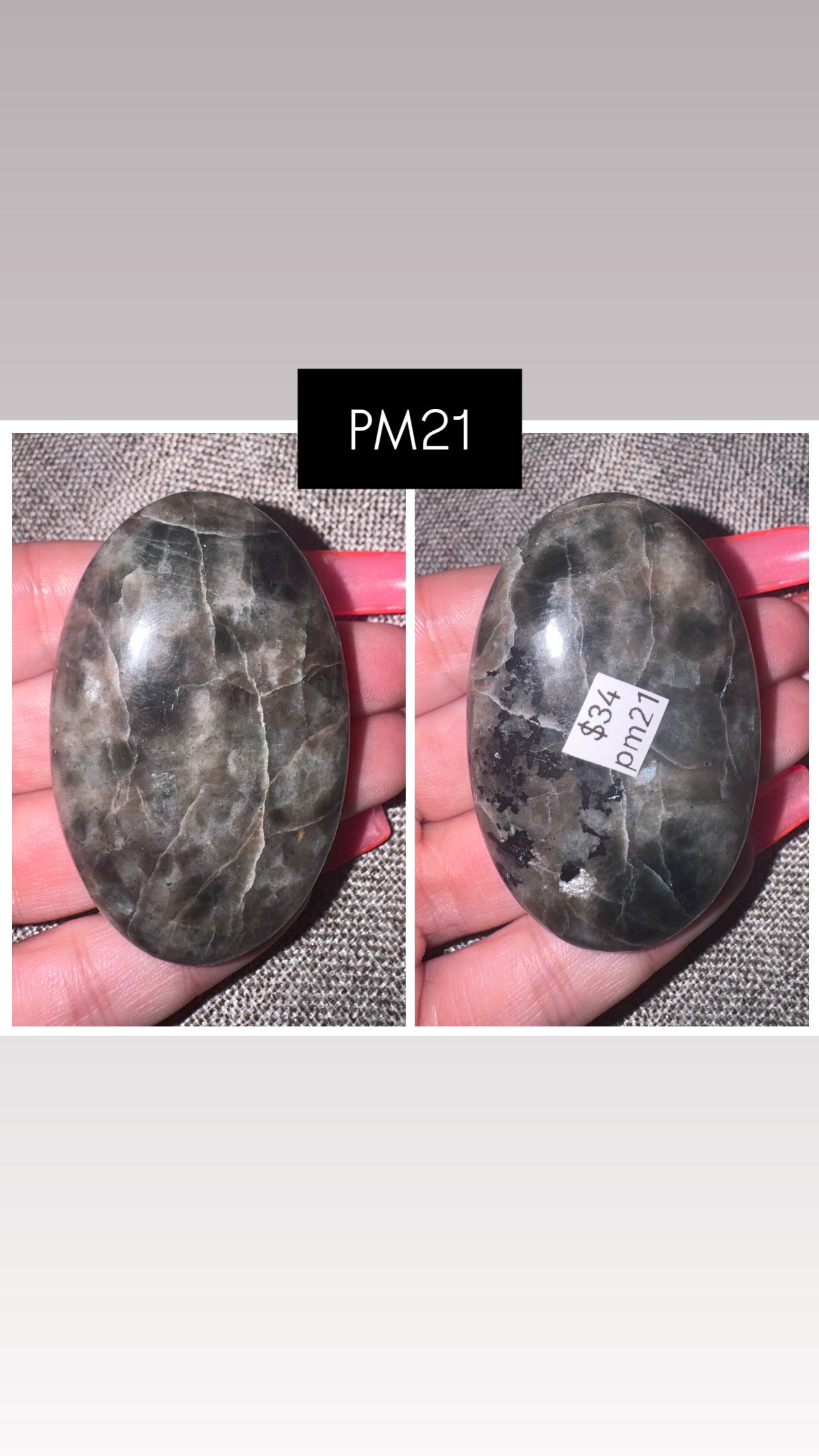 Polarity Moonstone Palmstone