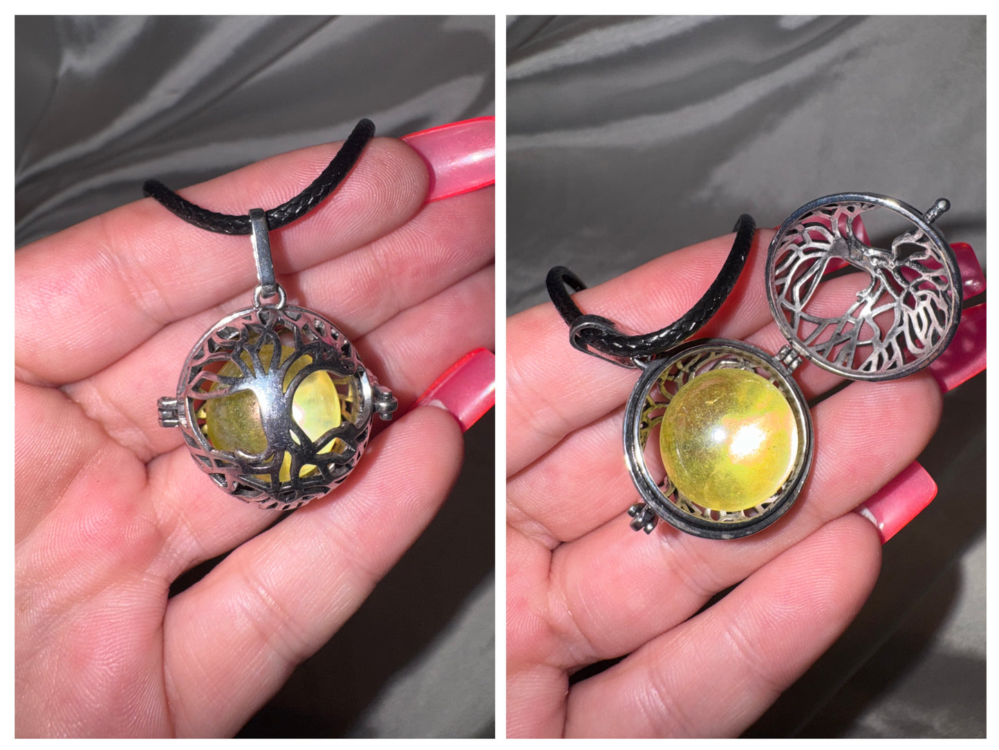 Tree of Life Sphere Cage Necklace