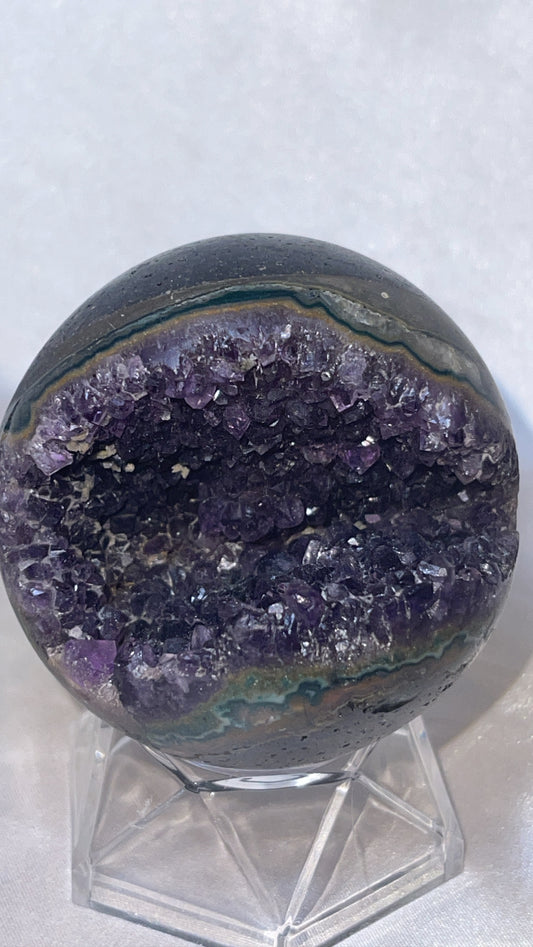 Amethyst High Grade Geode Sphere (66mm)