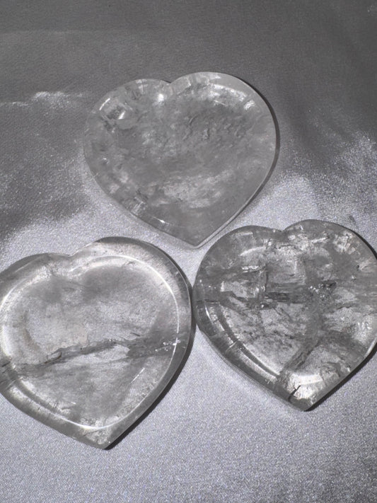 Clear Quartz Small Heart Bowl