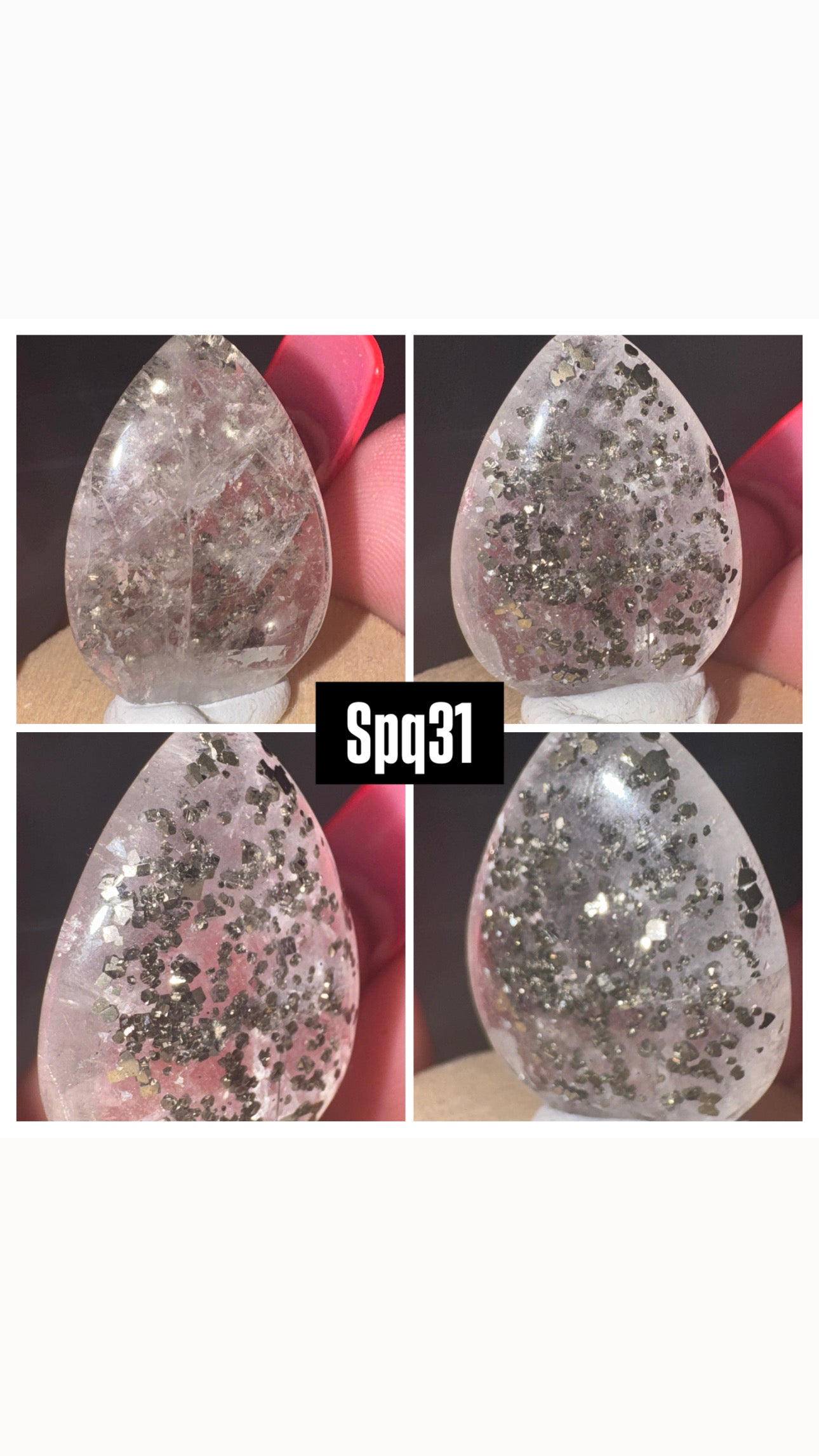 Pyrite Included Quartz-Super Rare