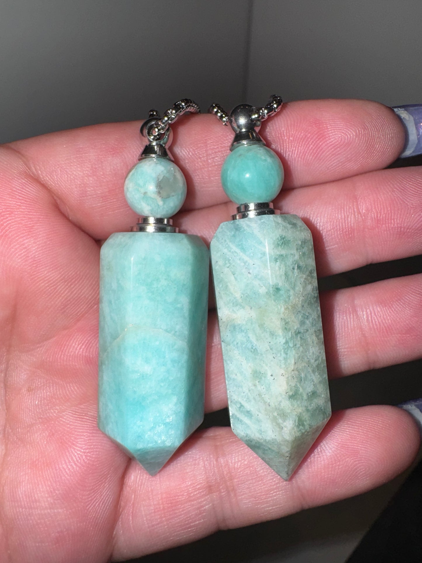 Amazonite Bottle Necklace