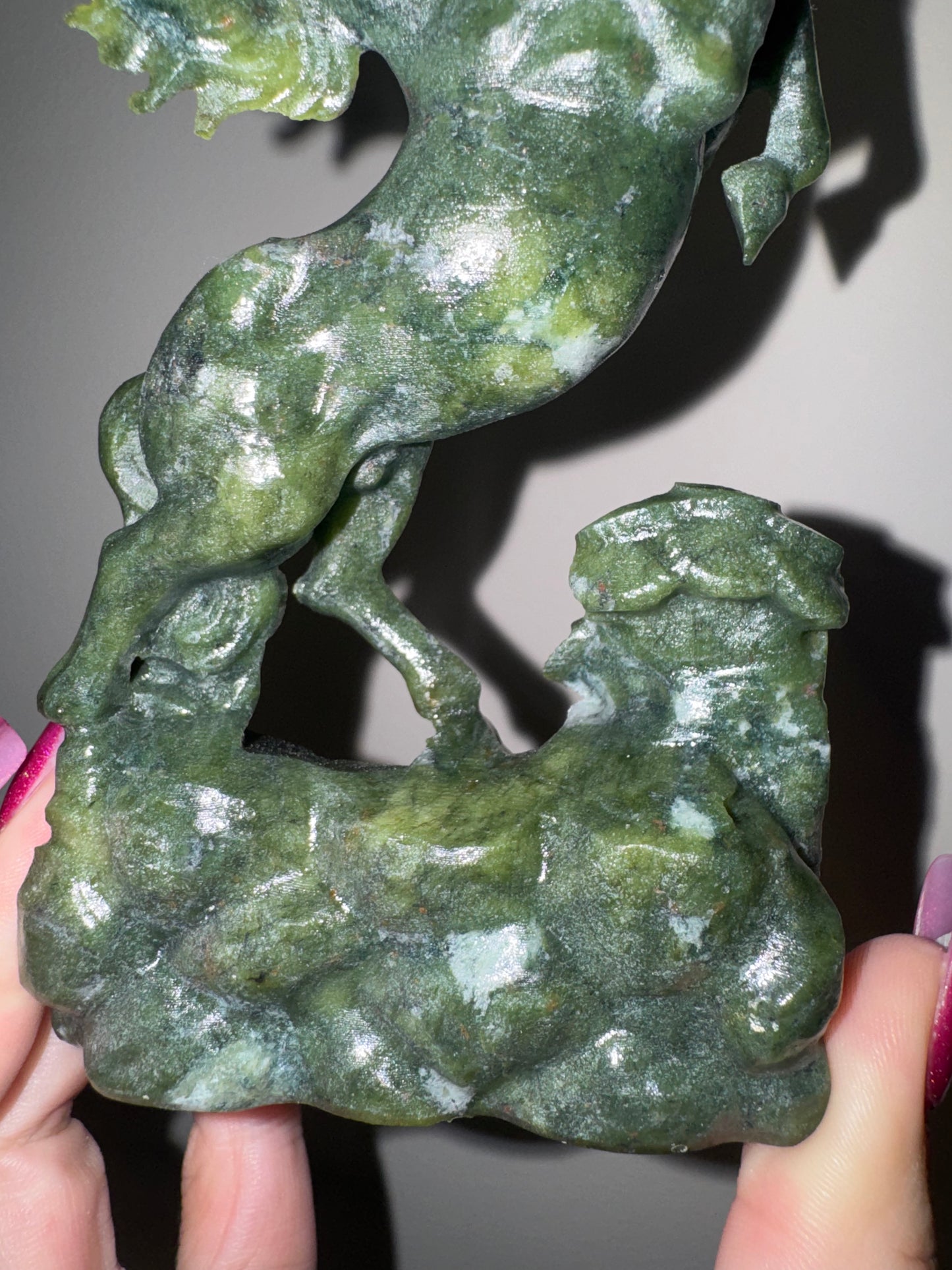 Green Jade XL Horse (imperfect)