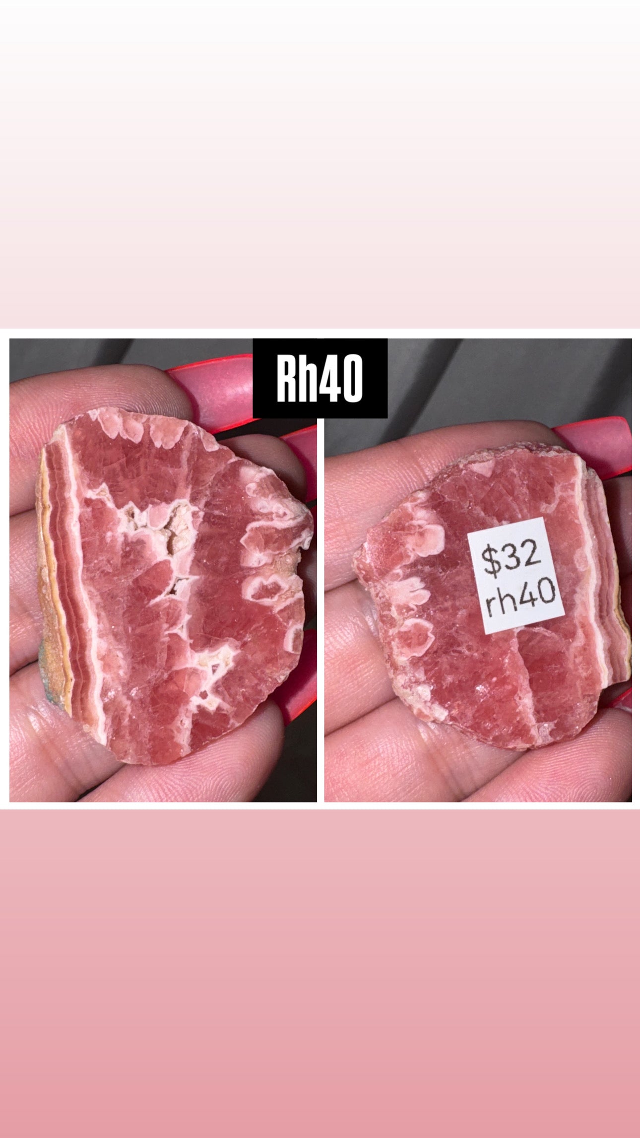 Rhodochrosite AAA Slab