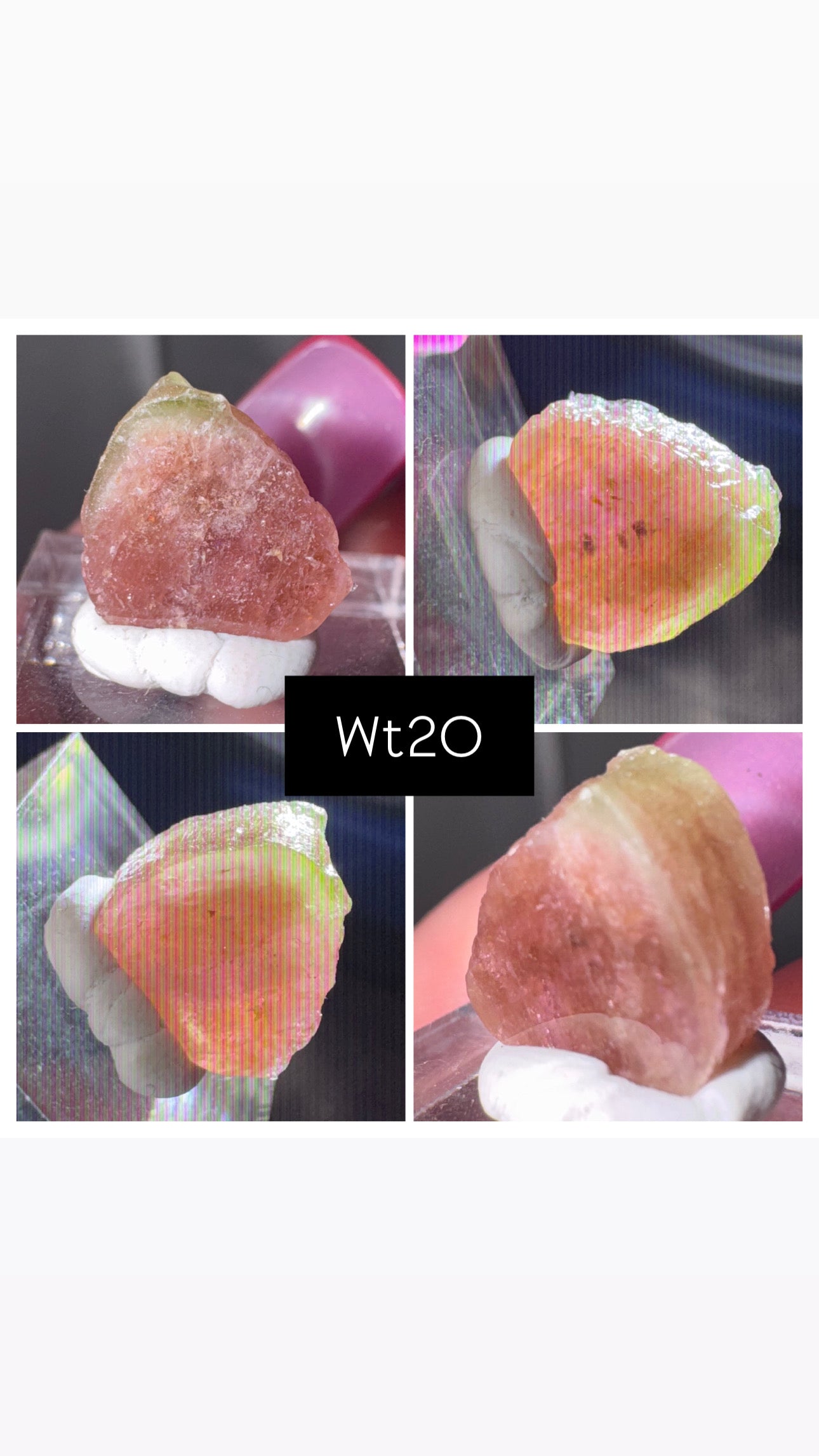 Watermelon Tourmaline Slice