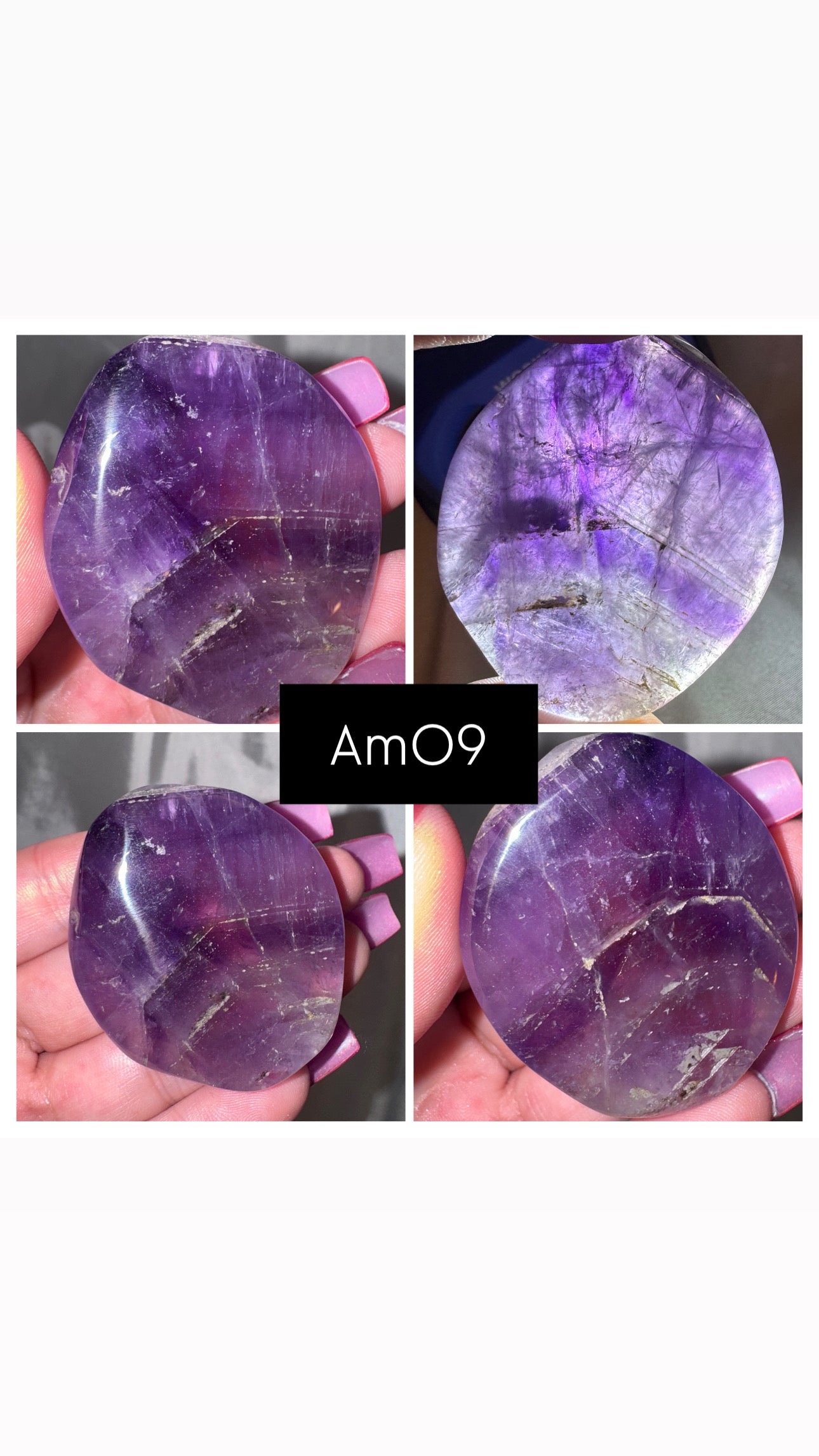 Phantom Amethyst AA Palmstone