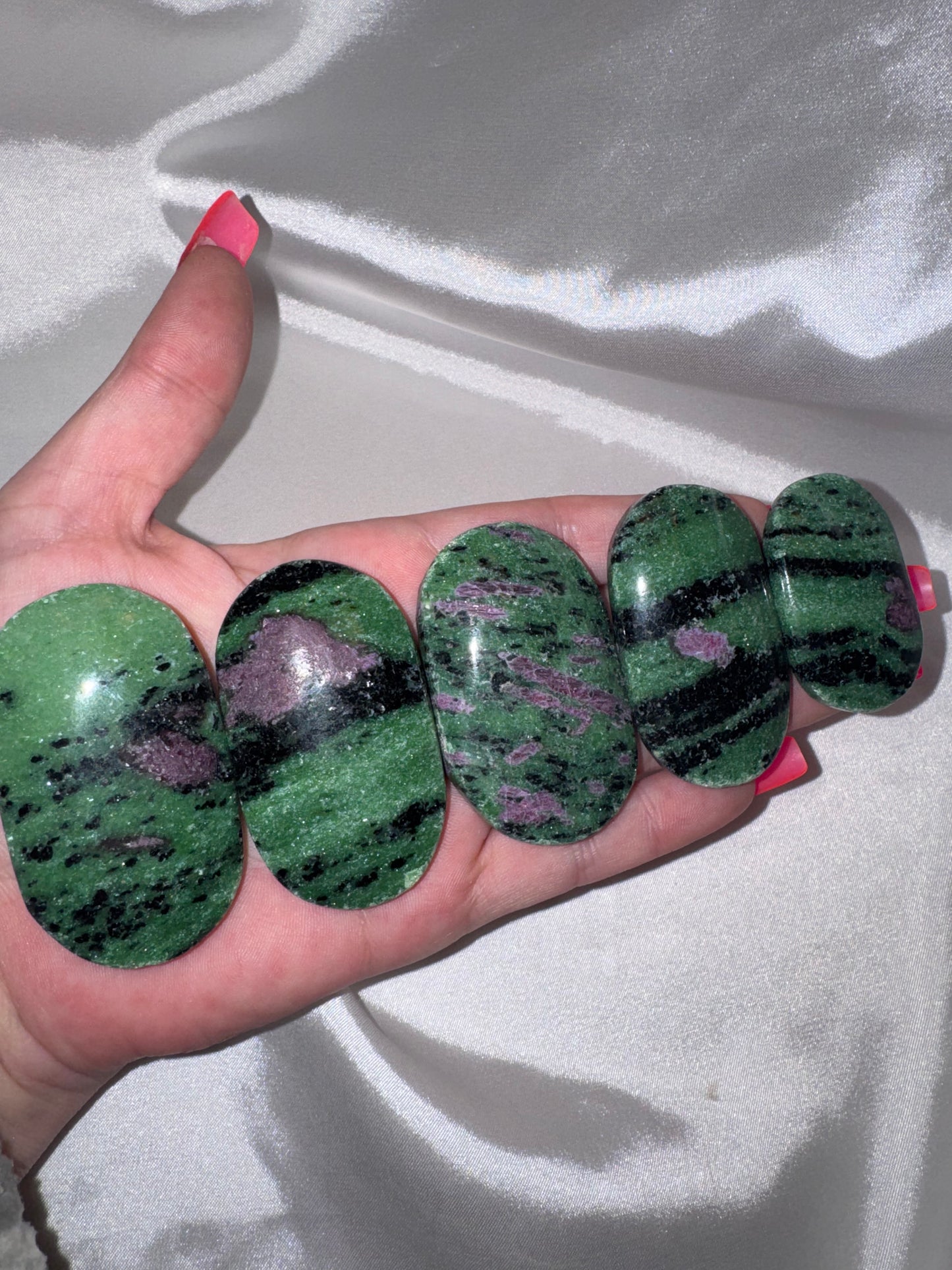 Ruby Zoisite Palmstone
