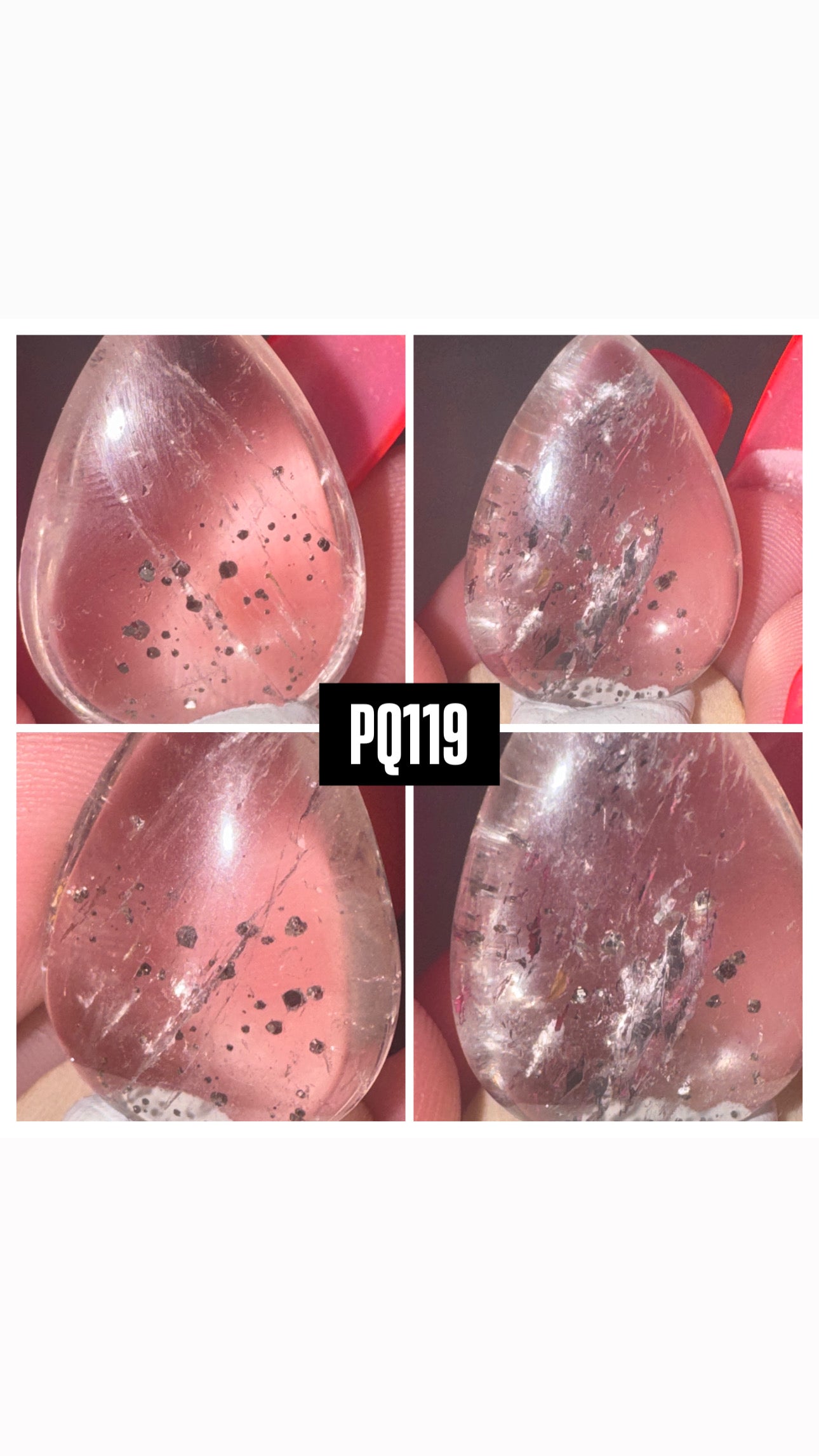 Pyrite Included Quartz Rare