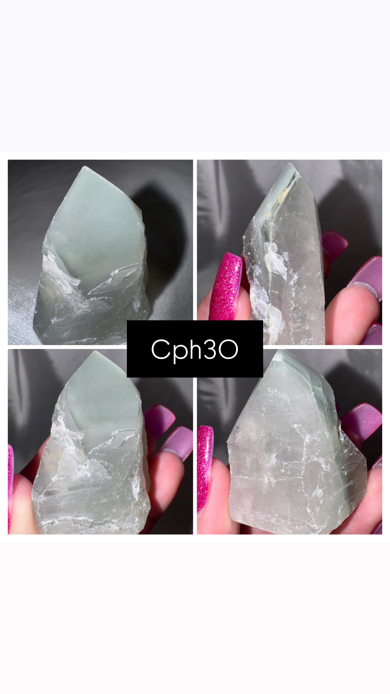 Chlorite Phantom Quartz AAA Raw Tower