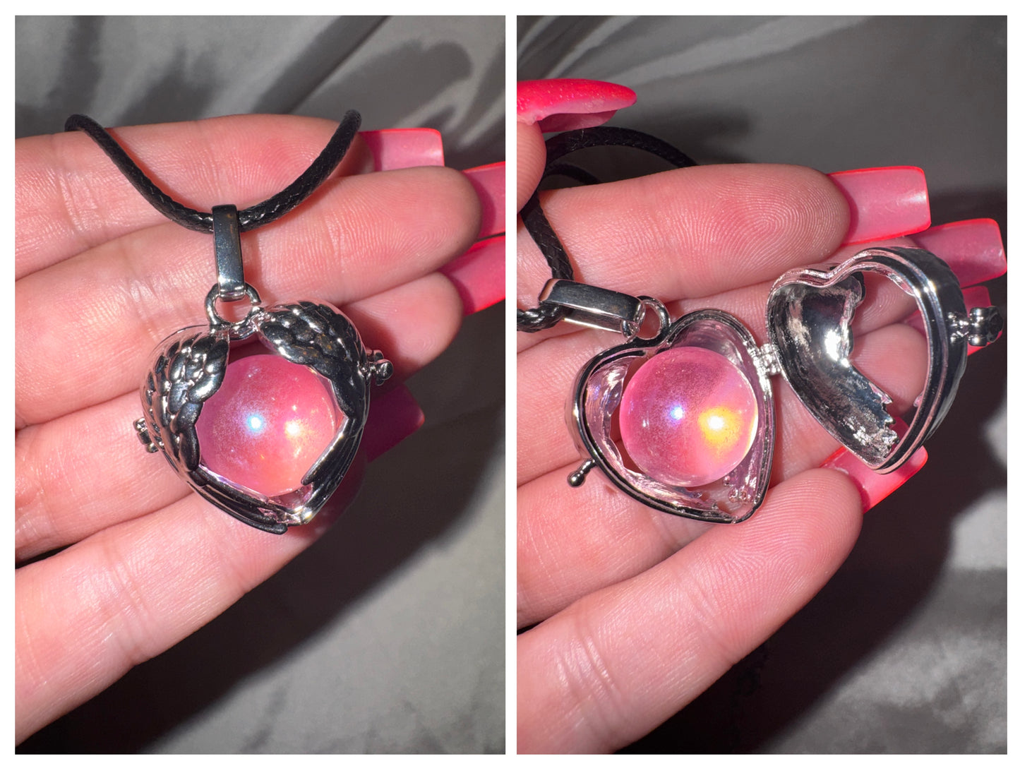 Angel Sphere Cage Necklace