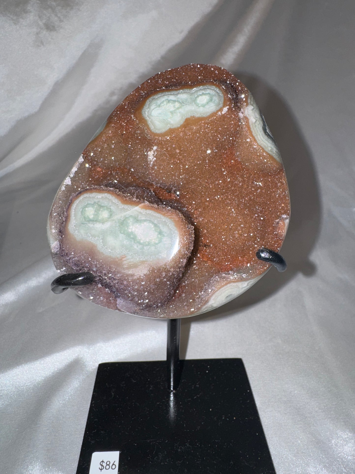 Uruguay Amethyst Large Freeform on metal stand